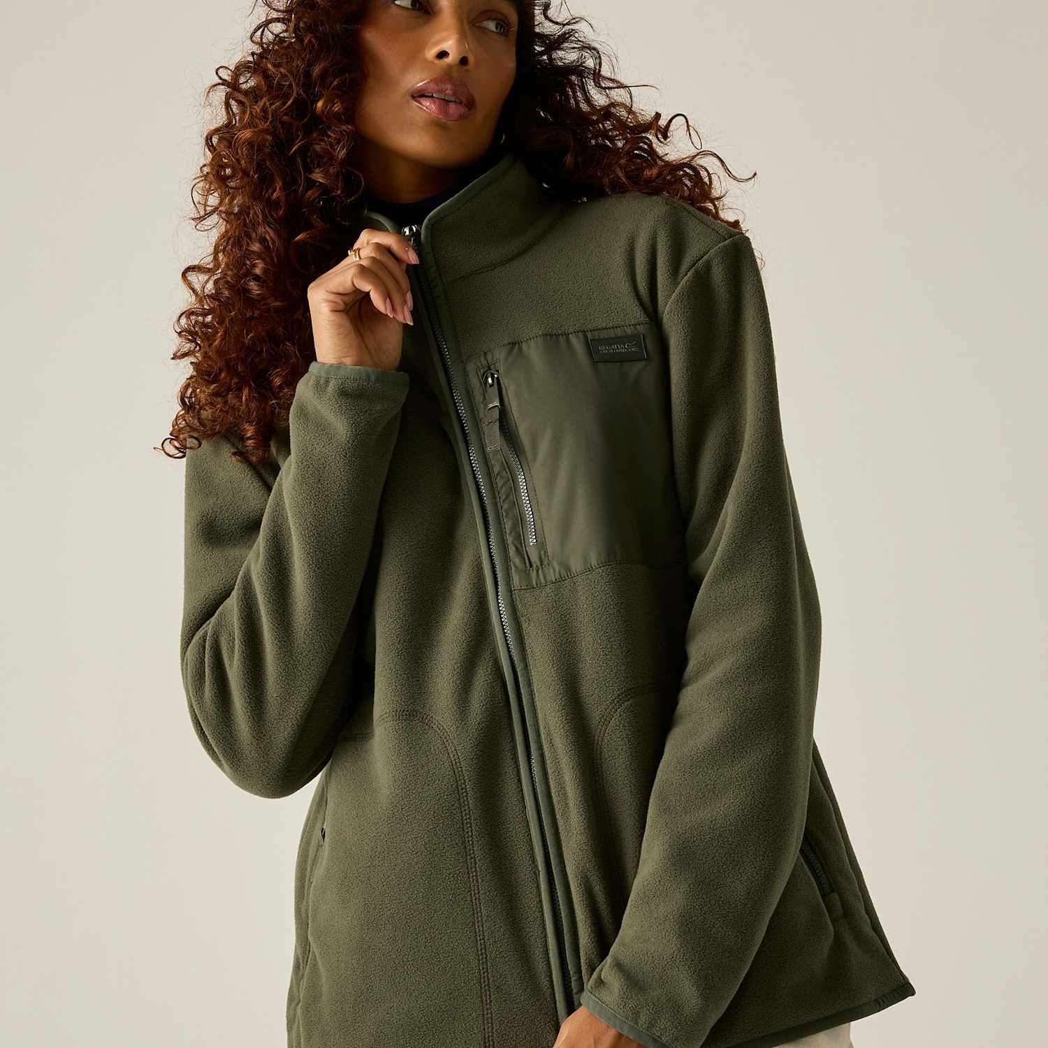 Regatta Women's Frankie Full Zip Fleece - 12 - Khaki - Available at M&S
