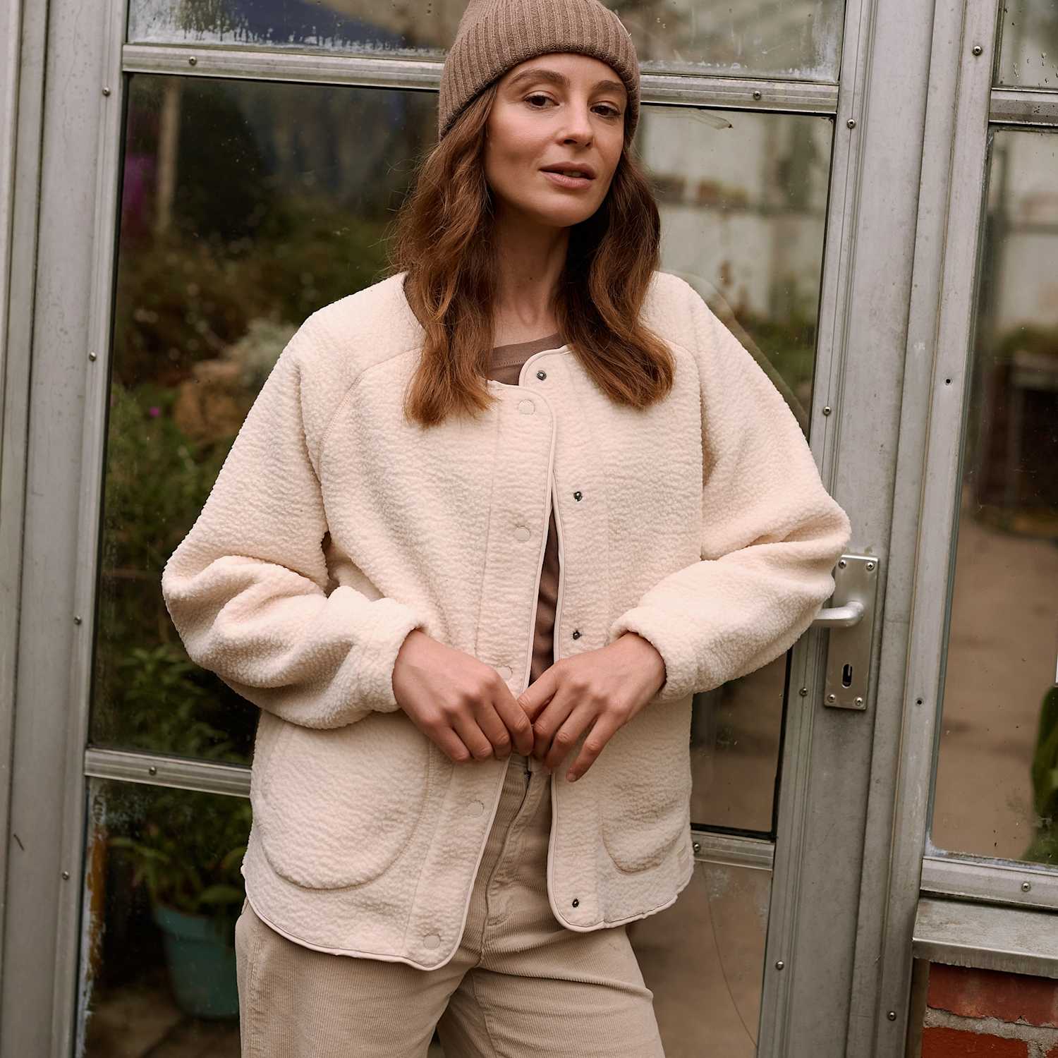Regatta Women's Lea Borg Full Button Fleece - 12 - Cream - Available at M&S