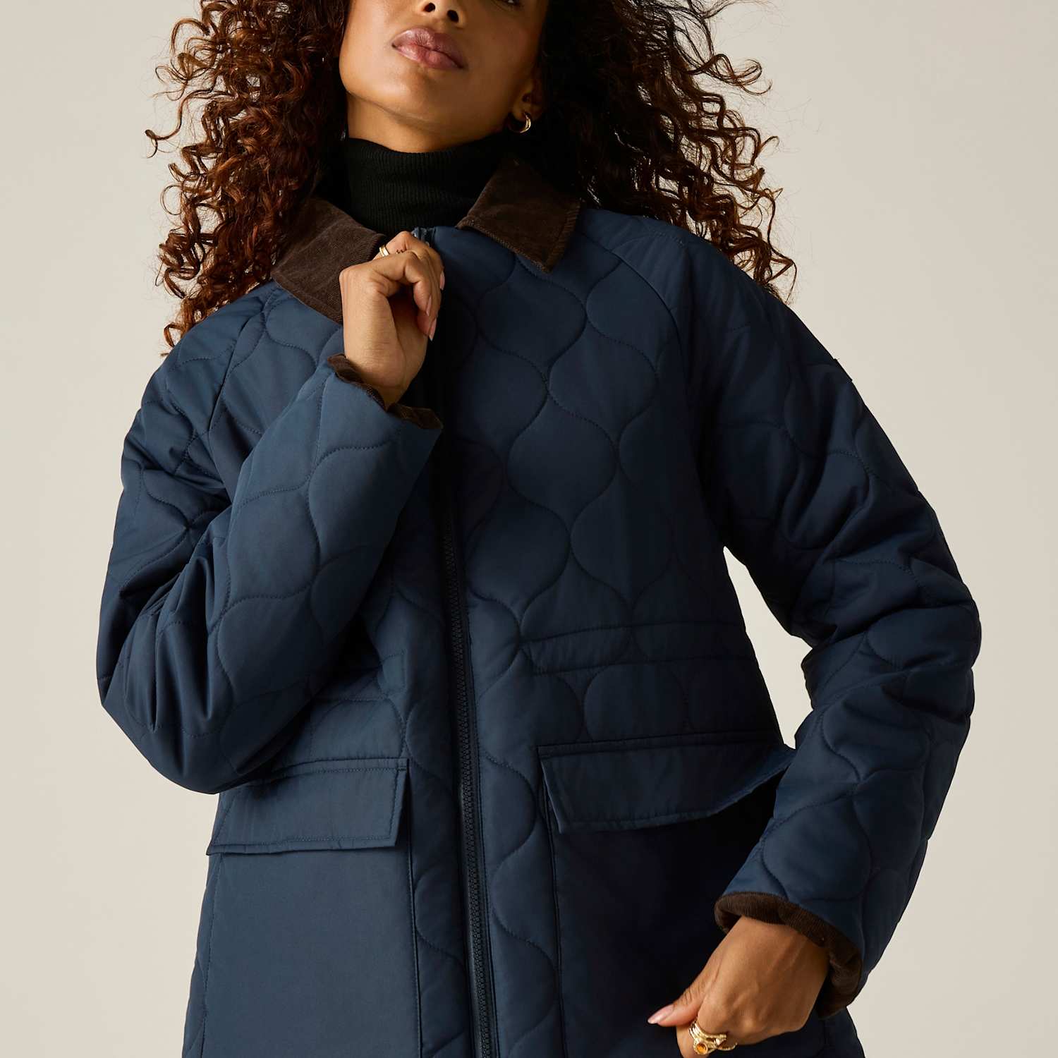 Regatta Women's Amira Quilted Country Jacket - 16 - Navy - Available at M&S