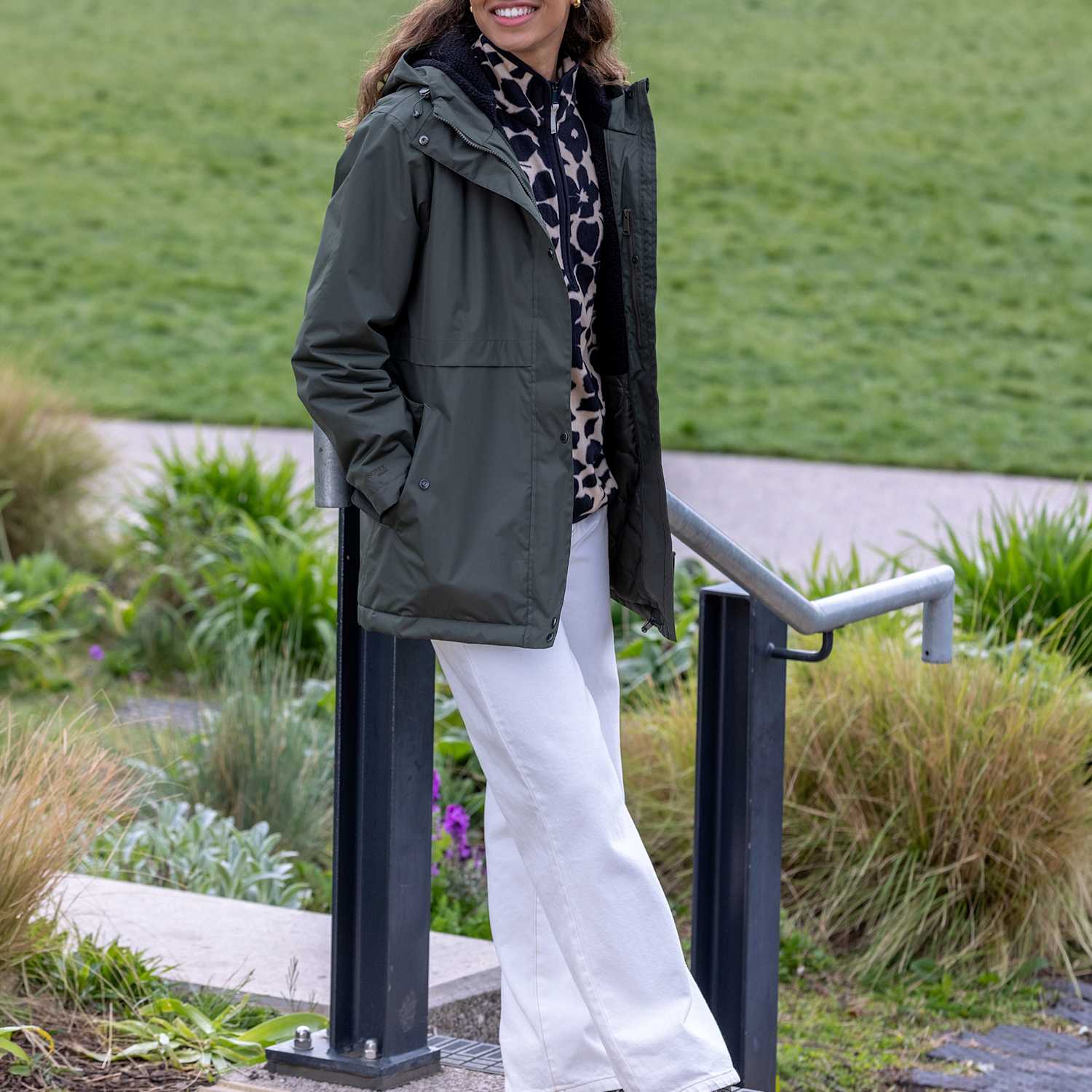 Regatta Women's Brielly Waterproof Insulated Hooded Raincoat - 18 - Khaki - Available at M&S