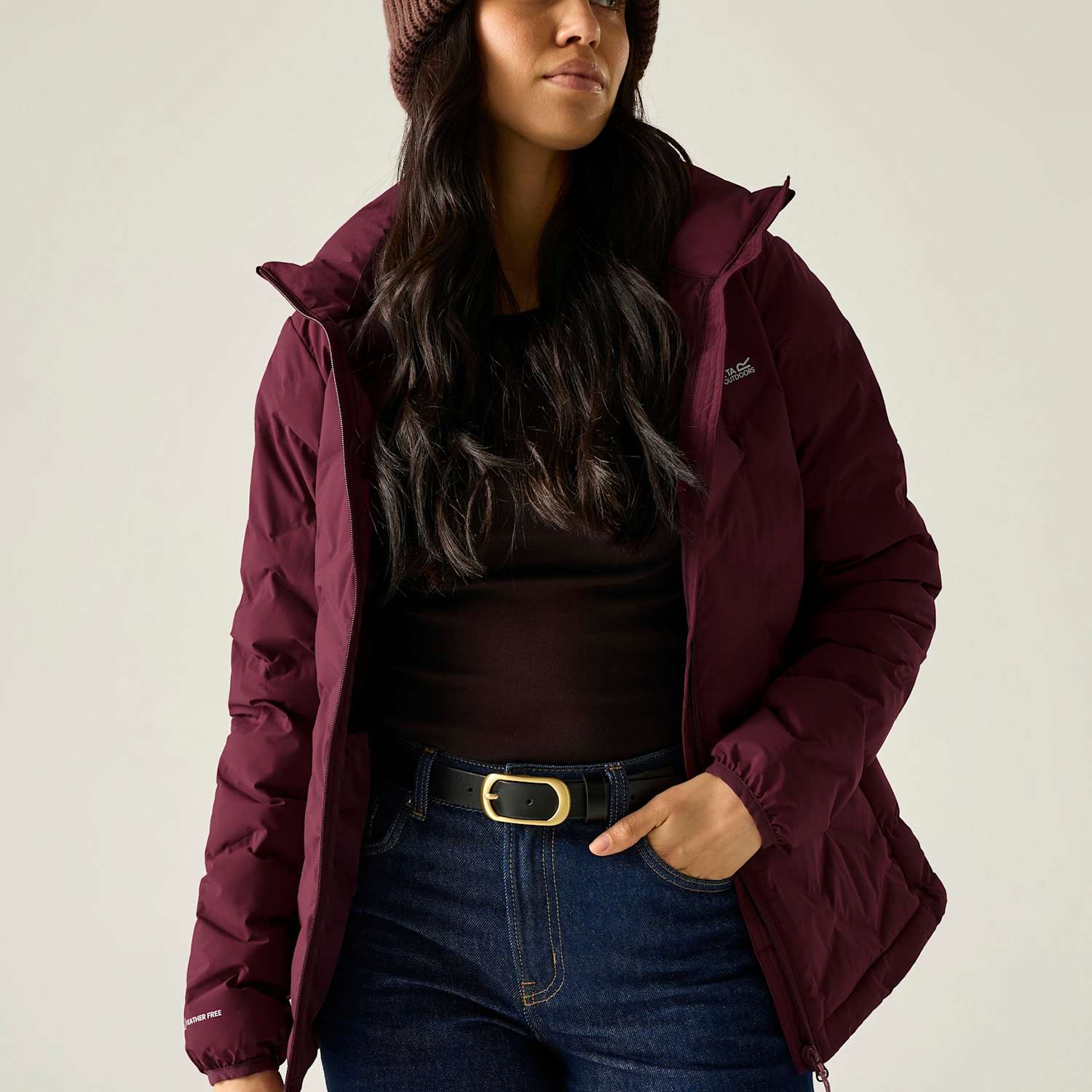 Regatta Women's Deyla Water Repellent Hooded Quilted Jacket - 20 - Purple - Available at M&S