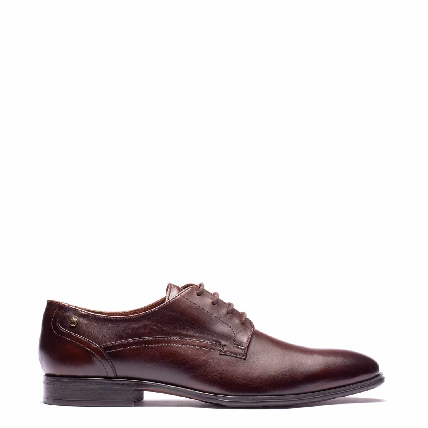 Base London Men's Leather Derby Shoes - 10 - Brown - Available at M&S