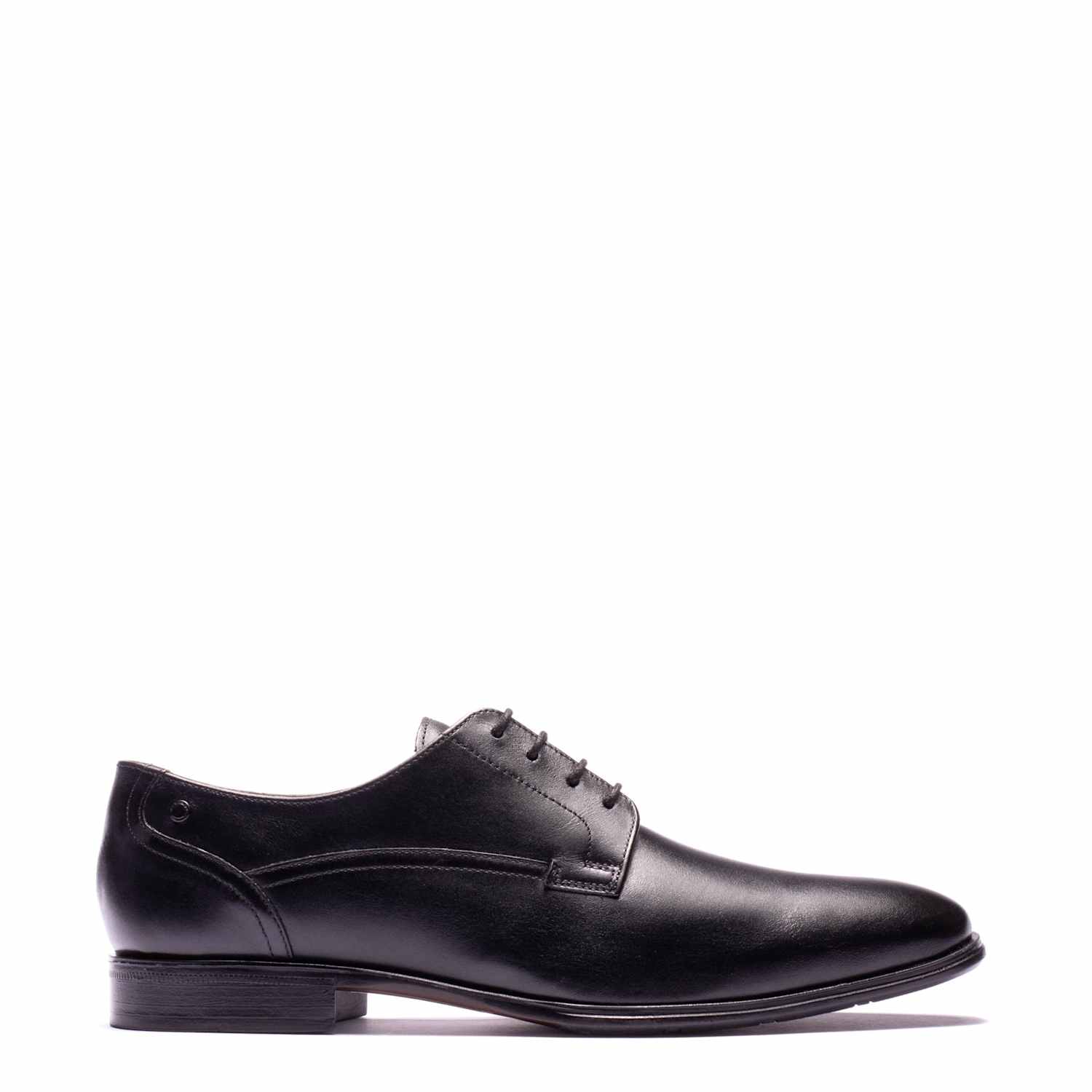 Base London Men's Leather Derby Shoes - 9 - Black - Available at M&S