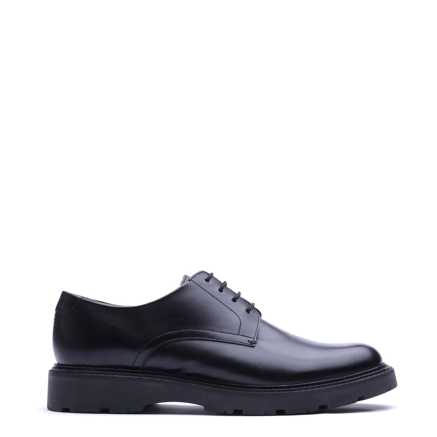 Base London Men's Leather Derby Shoes - 10 - Black - Available at M&S
