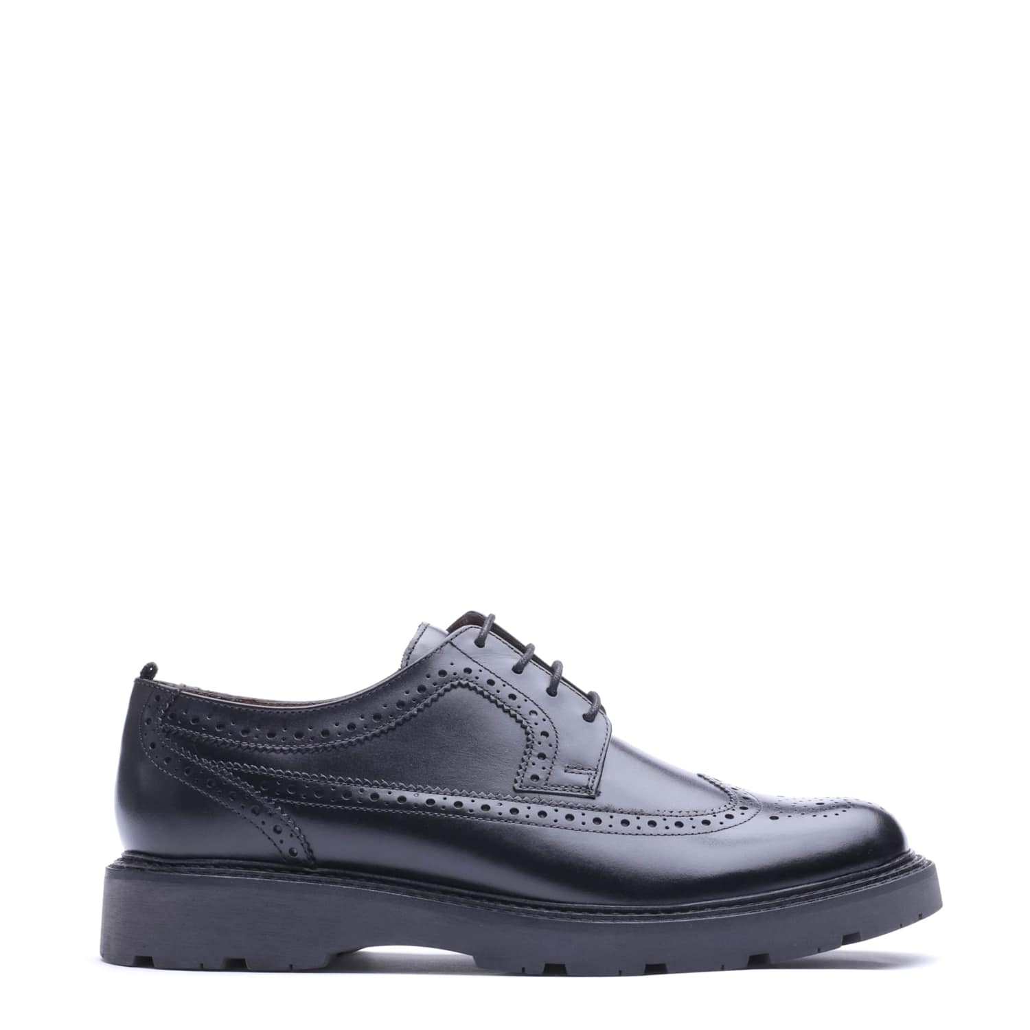 Base London Men's Leather Brogues - 12 - Black - Available at M&S
