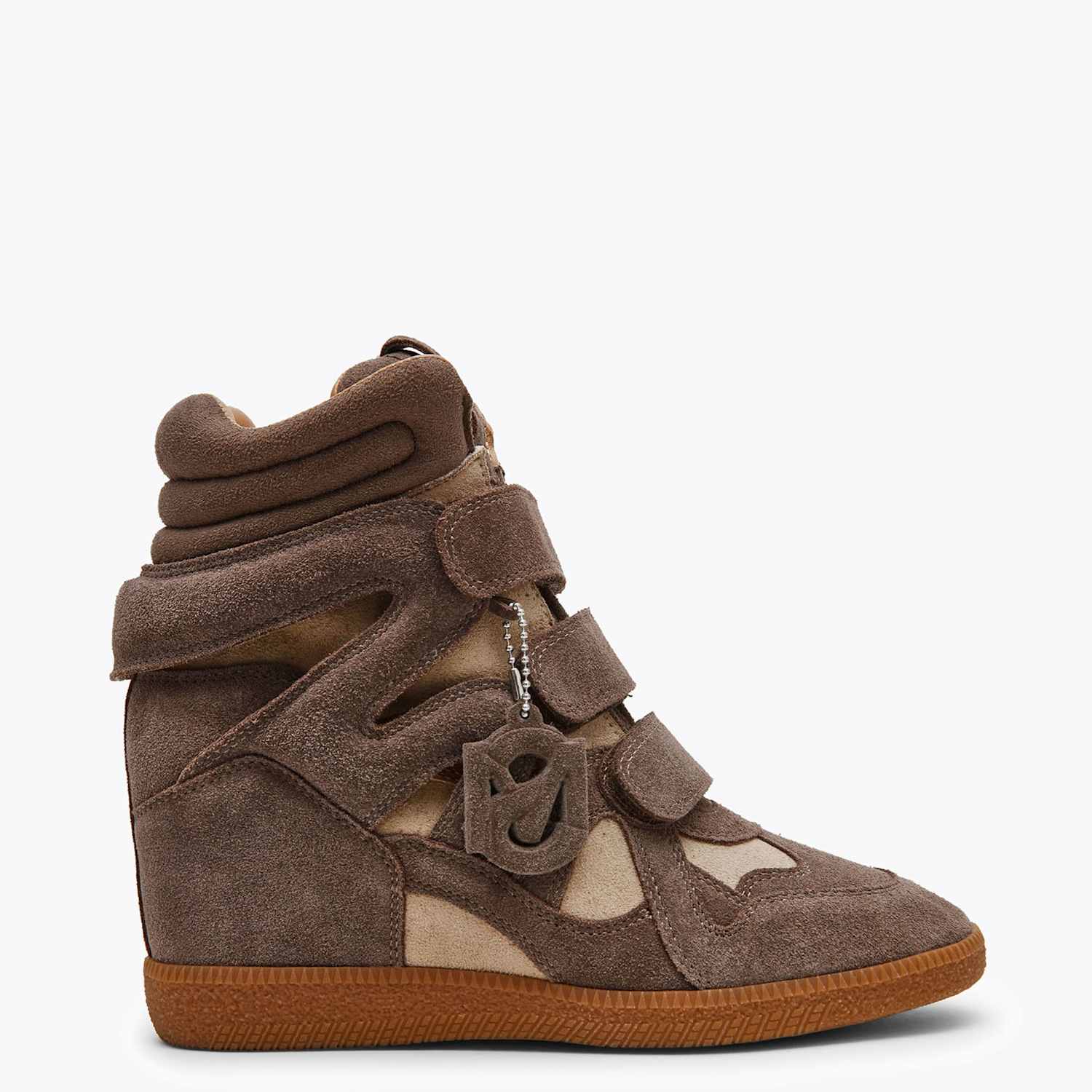 Steve Madden Women's Mavis Suede Trainers - 8 - Taupe - Available at M&S