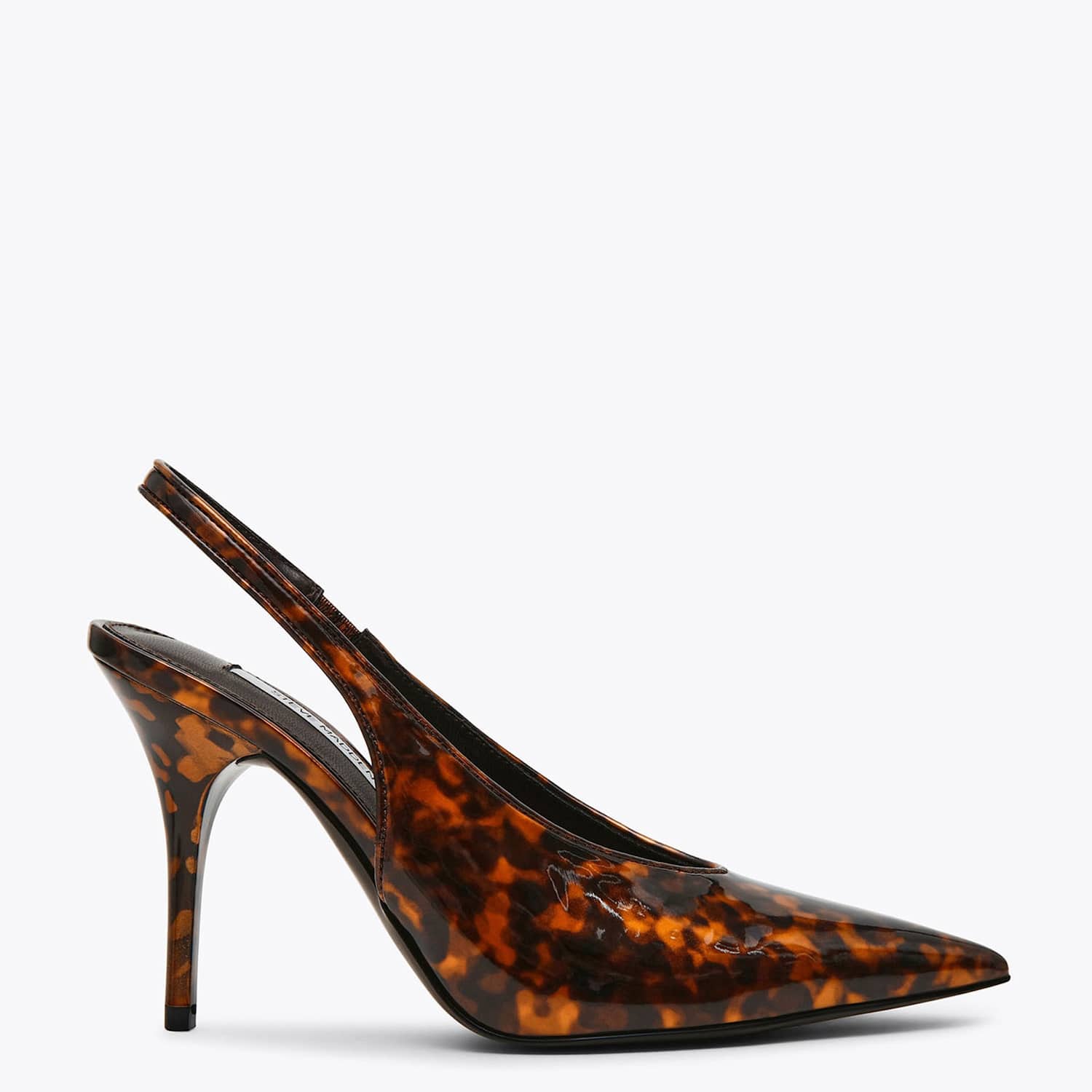 Steve Madden Women's Patent Tortoise Stiletto Heel Slingbacks - 7 - Brown - Available at M&S