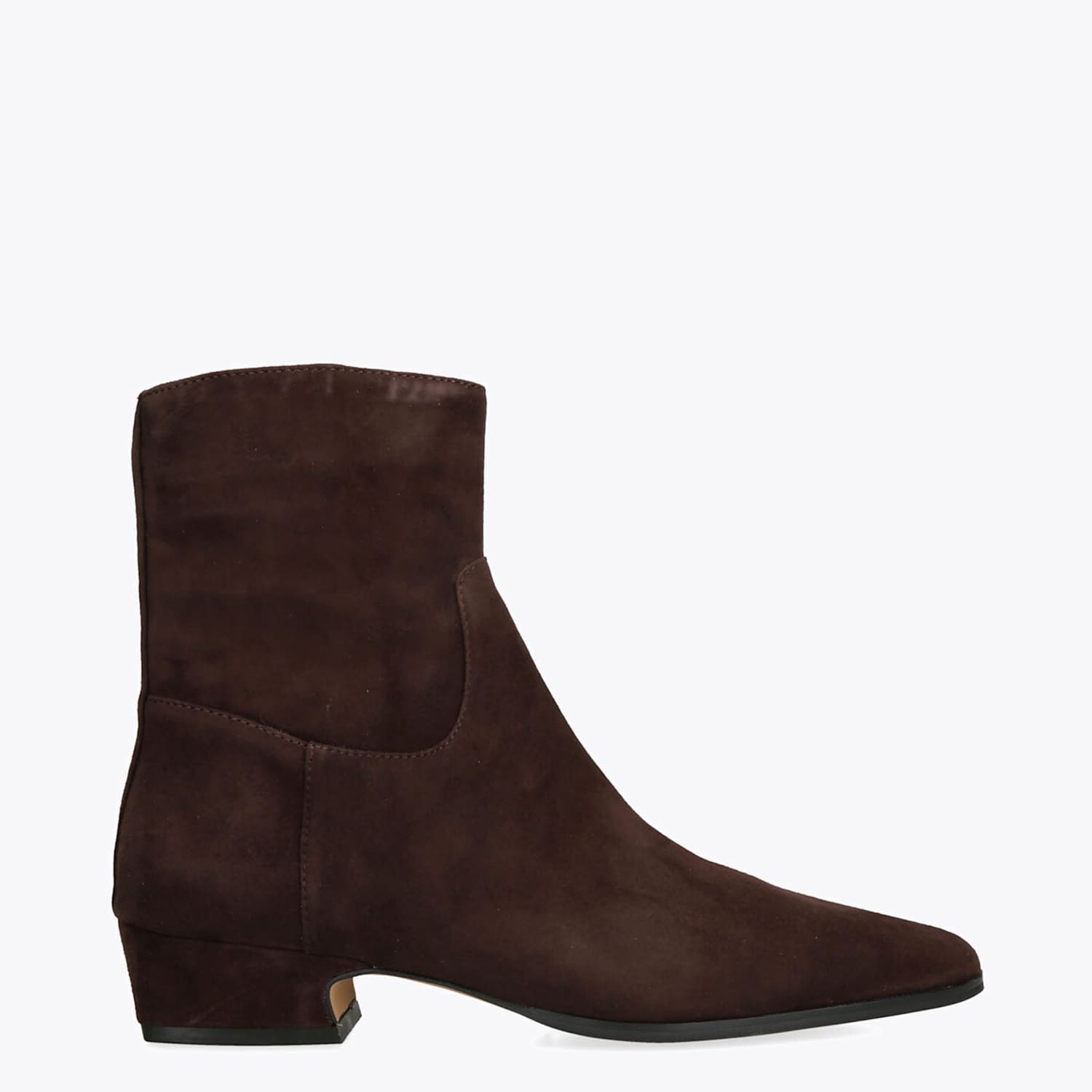 Steve Madden Women's Dusty Suede Block Heel Ankle Boots - 7 - Dark Brown - Available at M&S