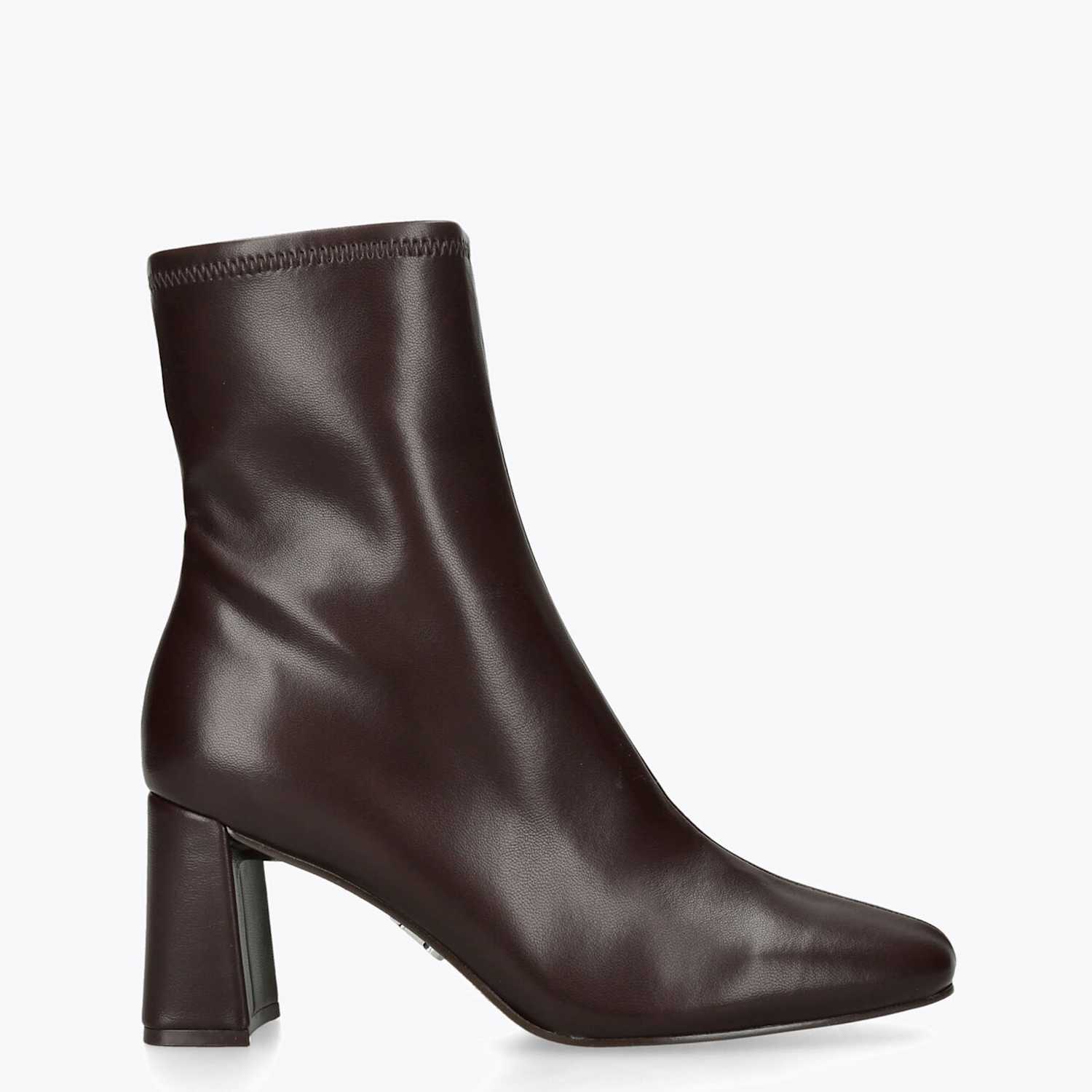 Steve Madden Women's Hurst Leather Block Heel Ankle Boots - 6 - Dark Brown - Available at M&S