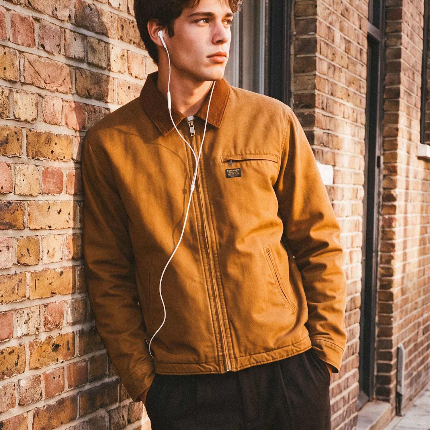 Superdry & Co Men's Cotton Rich Workwear Ranch Jacket - XL - Brown - Available at M&S