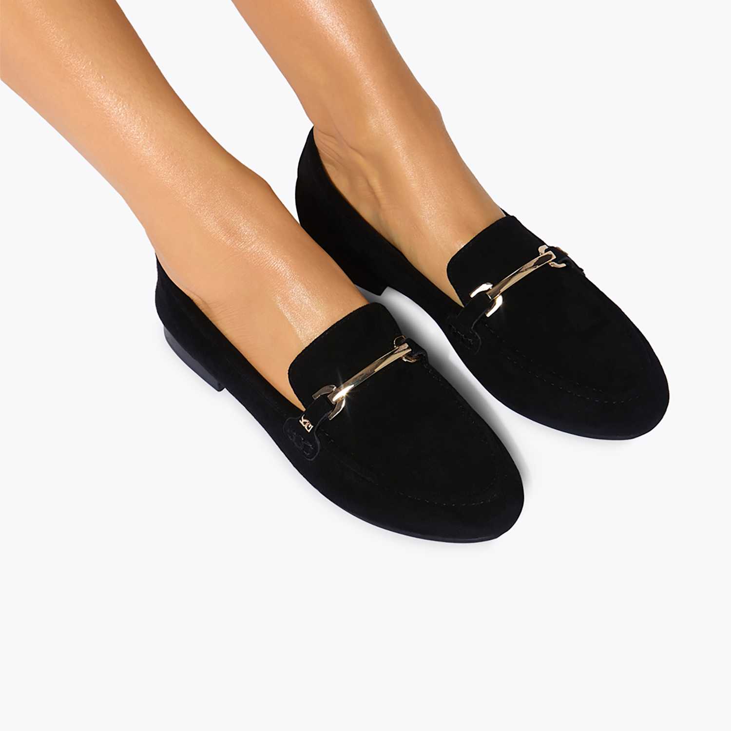 Kurt Geiger Women's Suede Flat Loafers - 3 - Black - Available at M&S