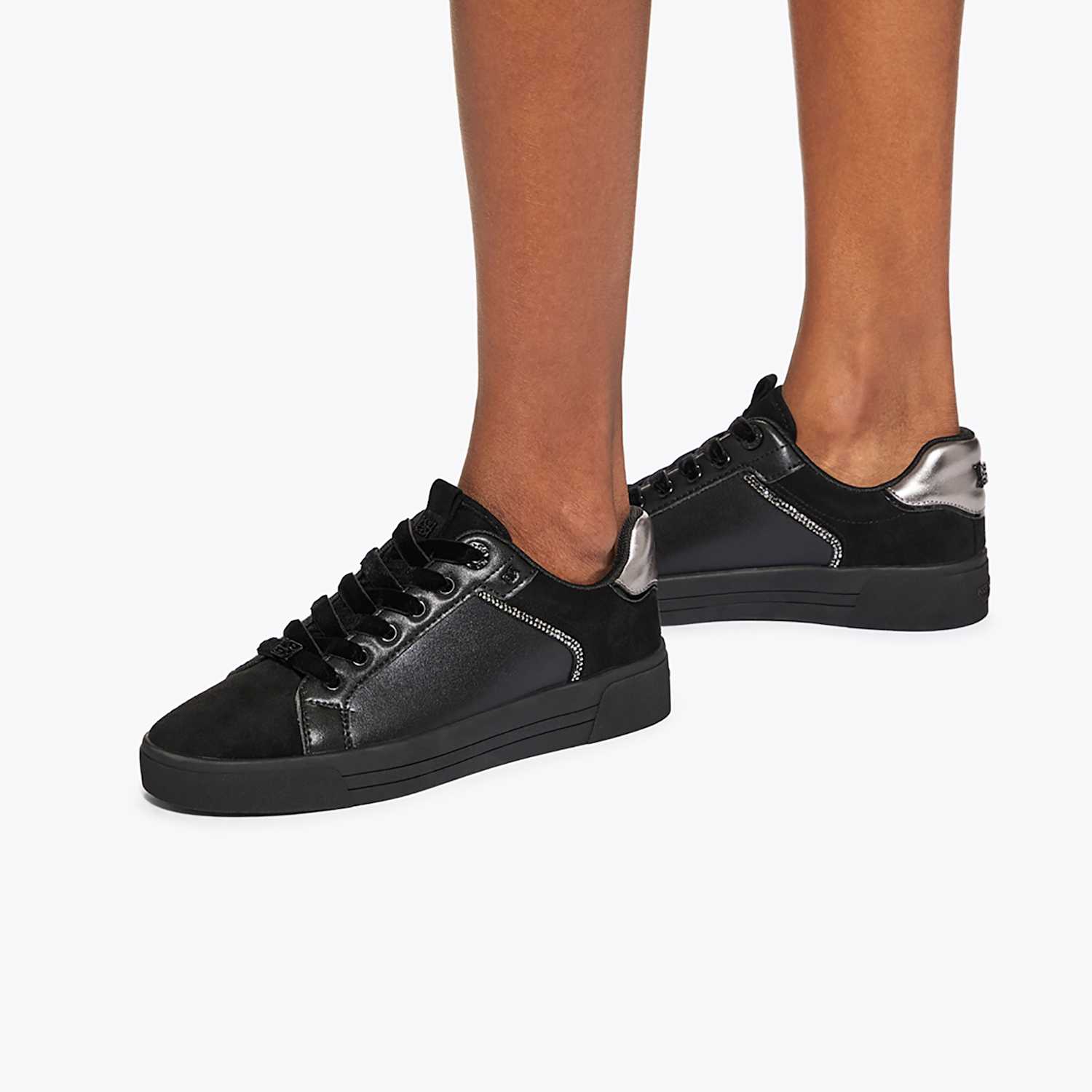 Kurt Geiger Women's Lillian2 Trainers - 6 - Black Mix - Available at M&S