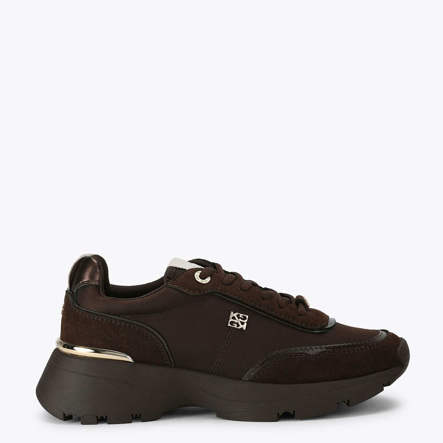 Kurt Geiger Women's Lemi Trainers - 4 - Brown - Available at M&S