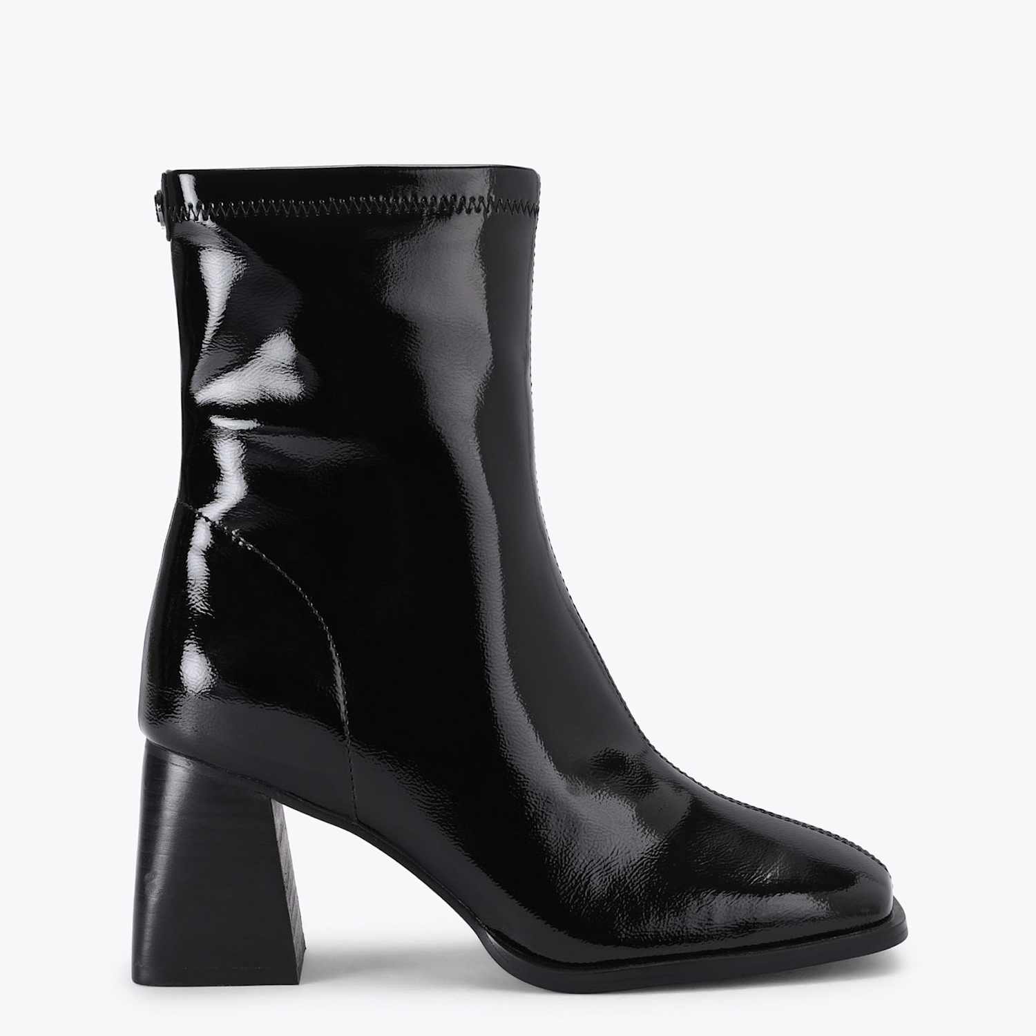 Kurt Geiger Women's Skyler Patent Leather Ankle Boots - 4 - Black - Available at M&S