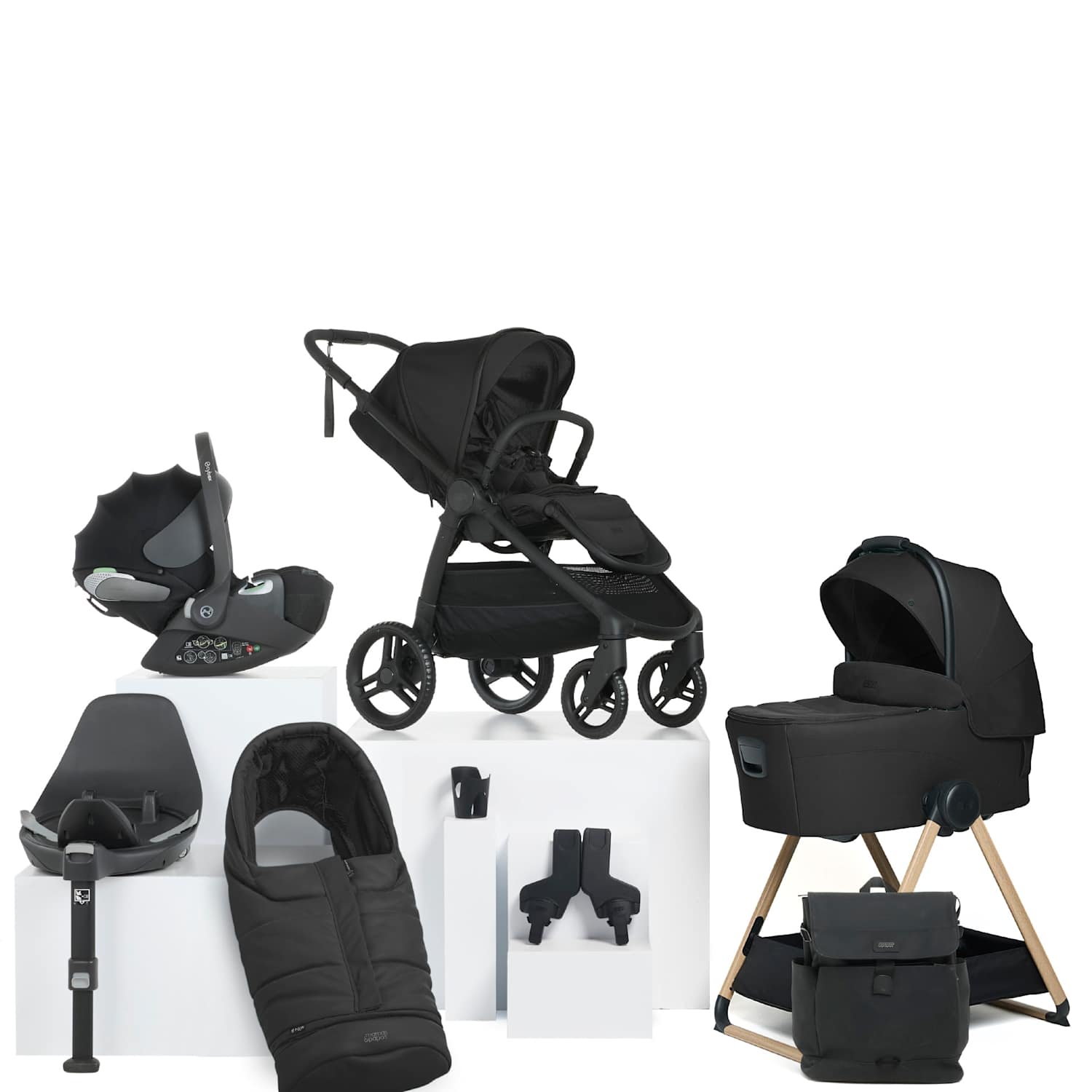 Mamas & Papas Ocarro 2 Complete Stand Bundle - Black - Available at M&S