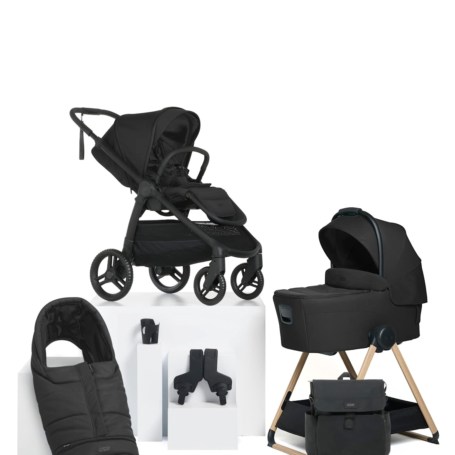 Mamas & Papas Ocarro 2 Essential Stand Bundle - Black - Available at M&S