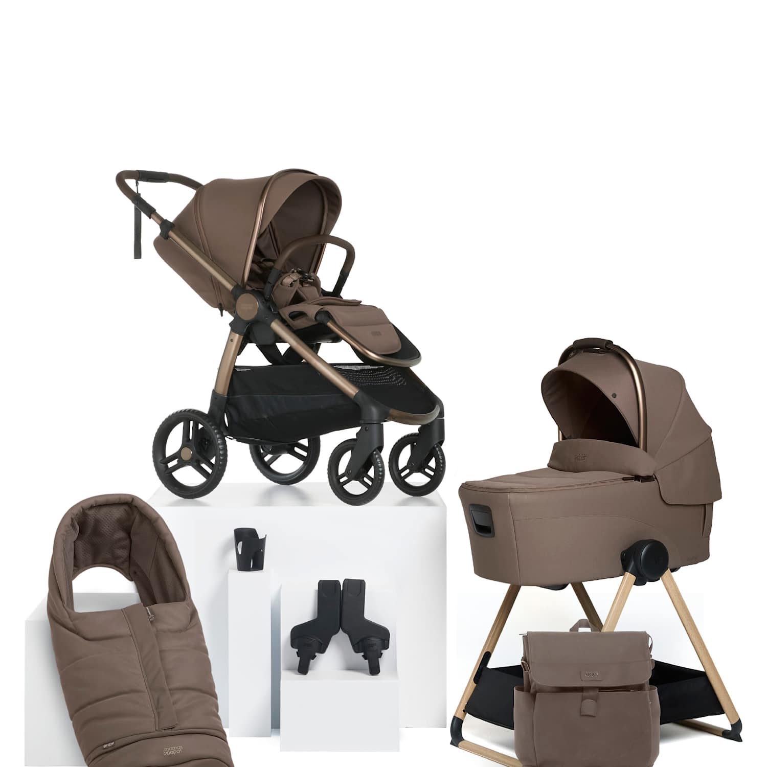 Mamas & Papas Ocarro 2 Essential Stand Bundle - Brown - Available at M&S