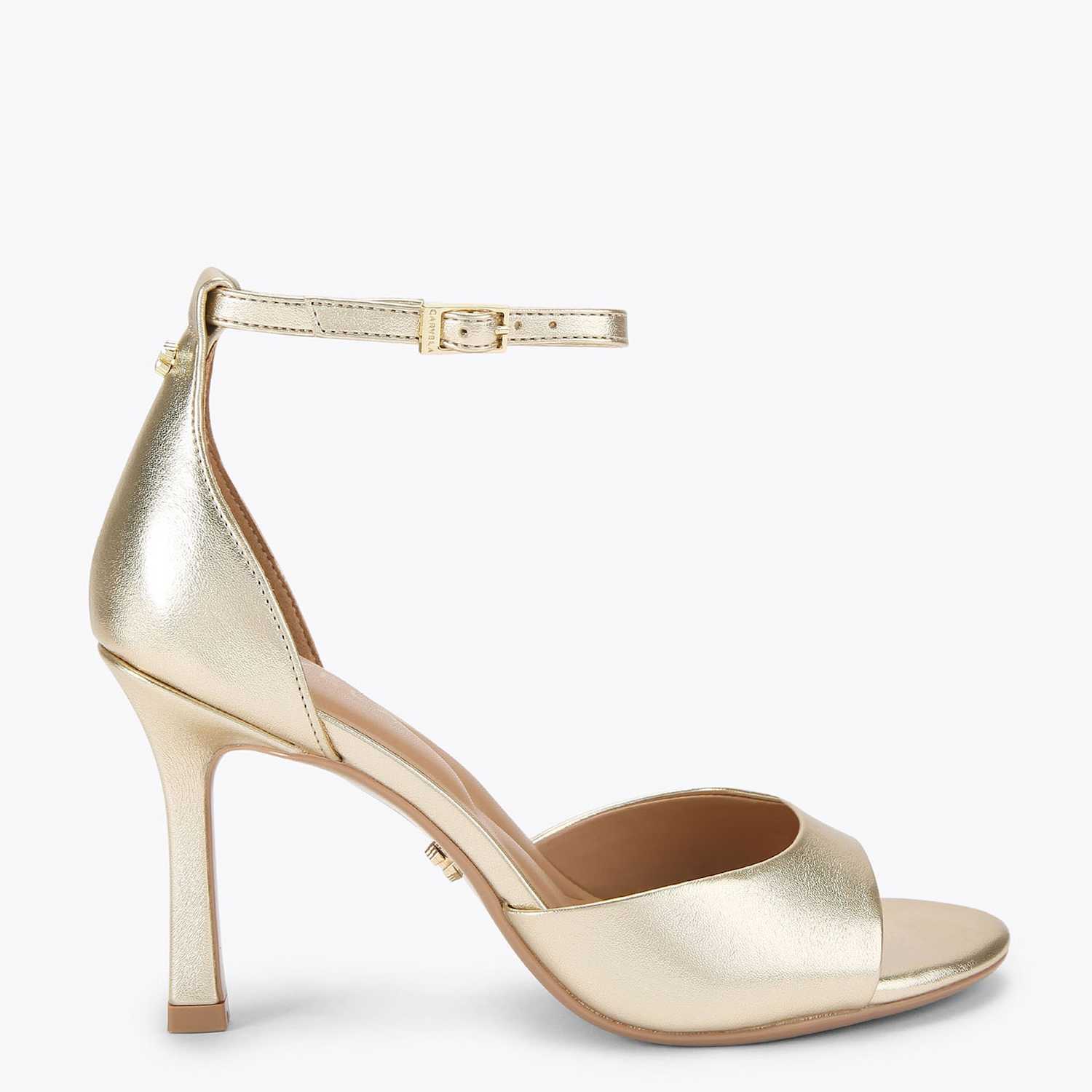 Carvela Women's Metallic Ankle Strap Stiletto Heel Sandals - 6 - Gold - Available at M&S