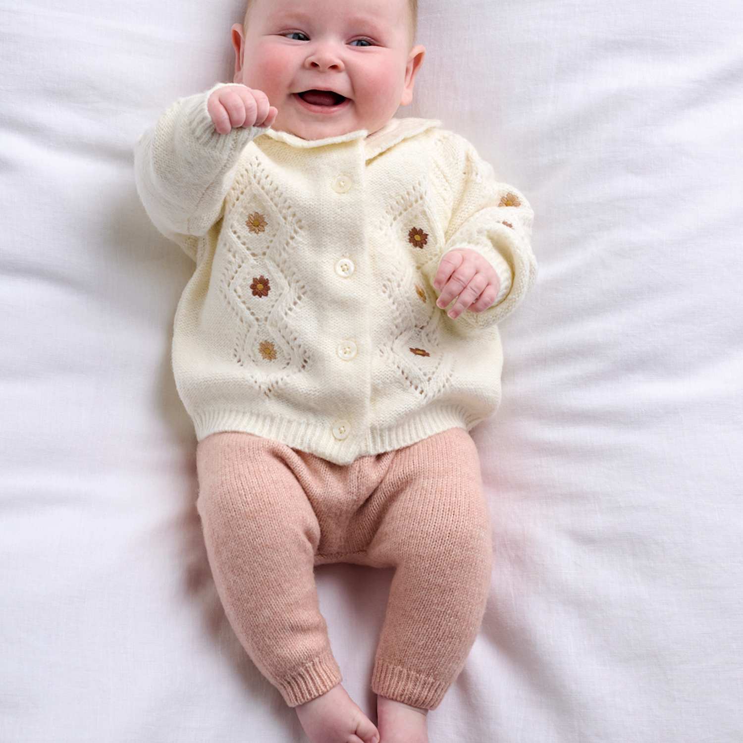 Mamas & Papas Girls Patterned Top & Bottom Outfit - 6-9 Months - Pink - Available at M&S