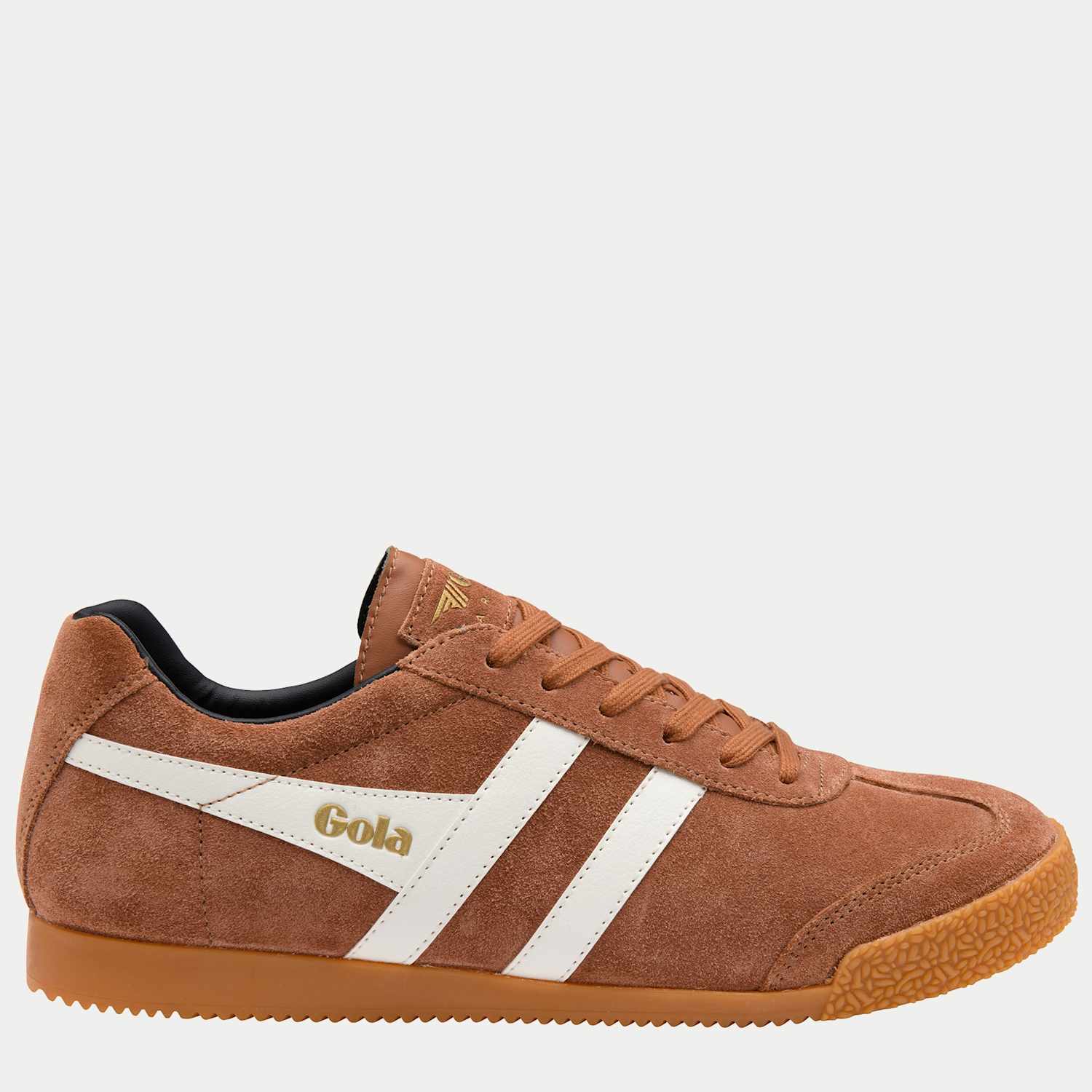 Gola Men's Suede Lace Up Trainers - 7 - Orange Mix - Available at M&S