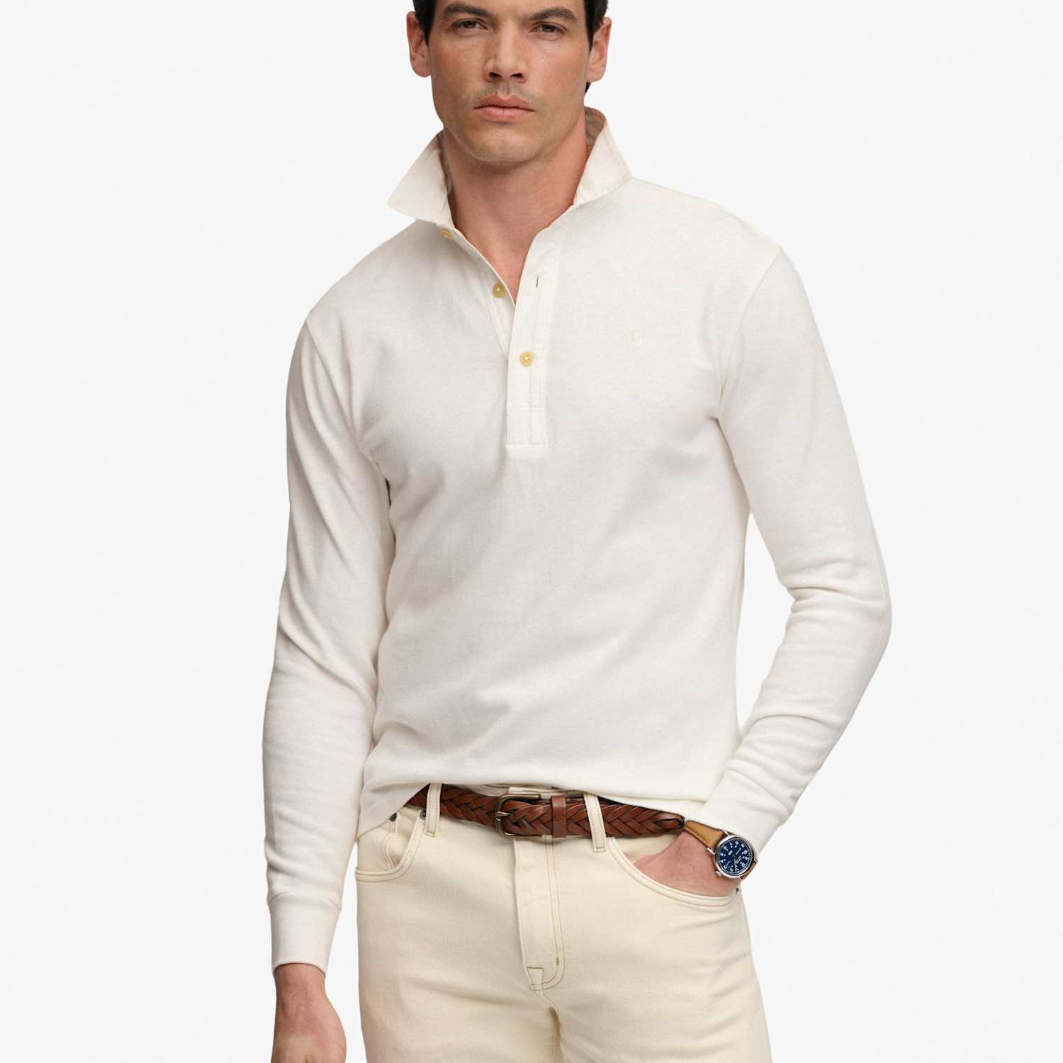 Superdry & Co Men's Pure Cotton Long Sleeve Top - L - White - Available at M&S
