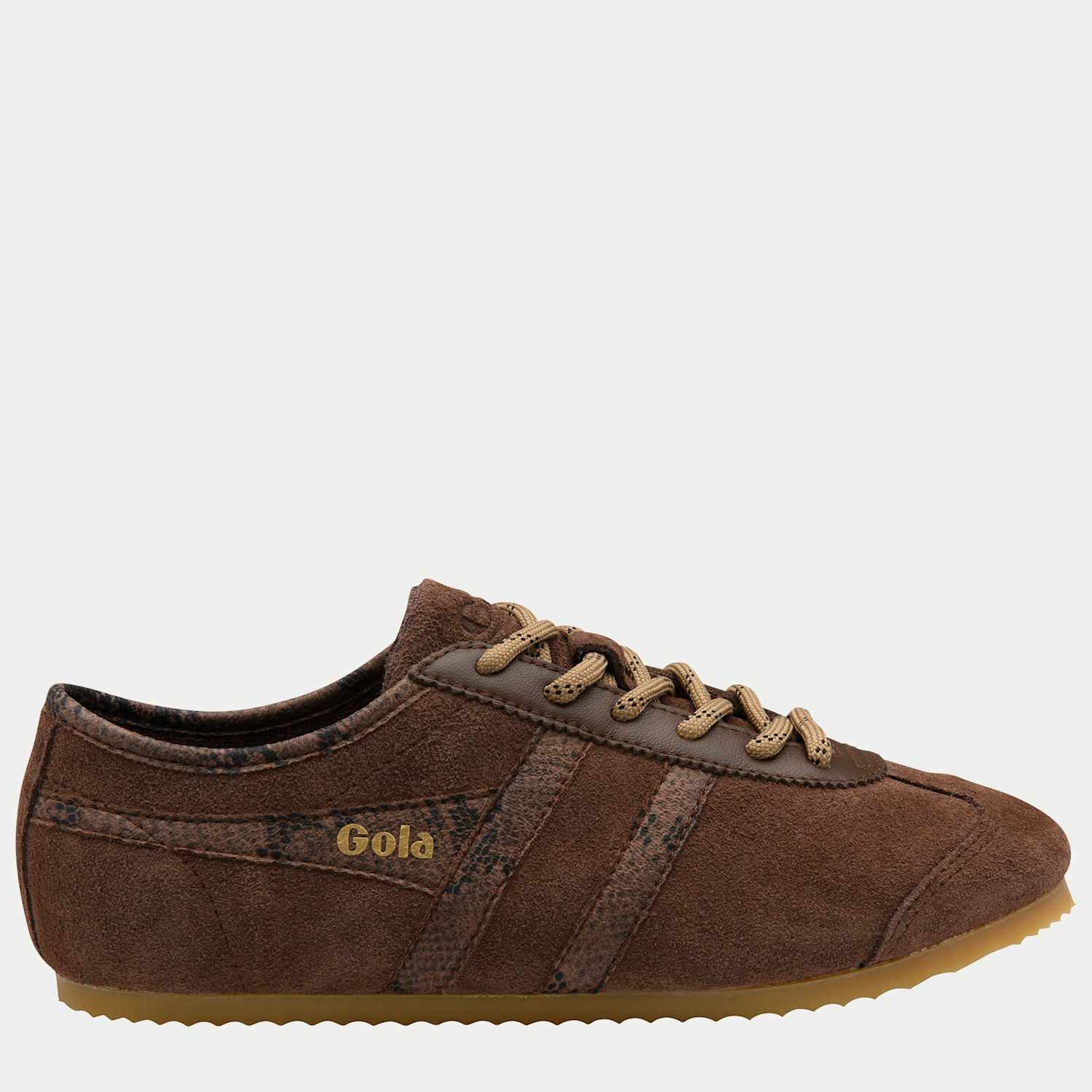 Gola Women's Cleora II Suede Lace Up Trainers - 4 - Brown Mix - Available at M&S
