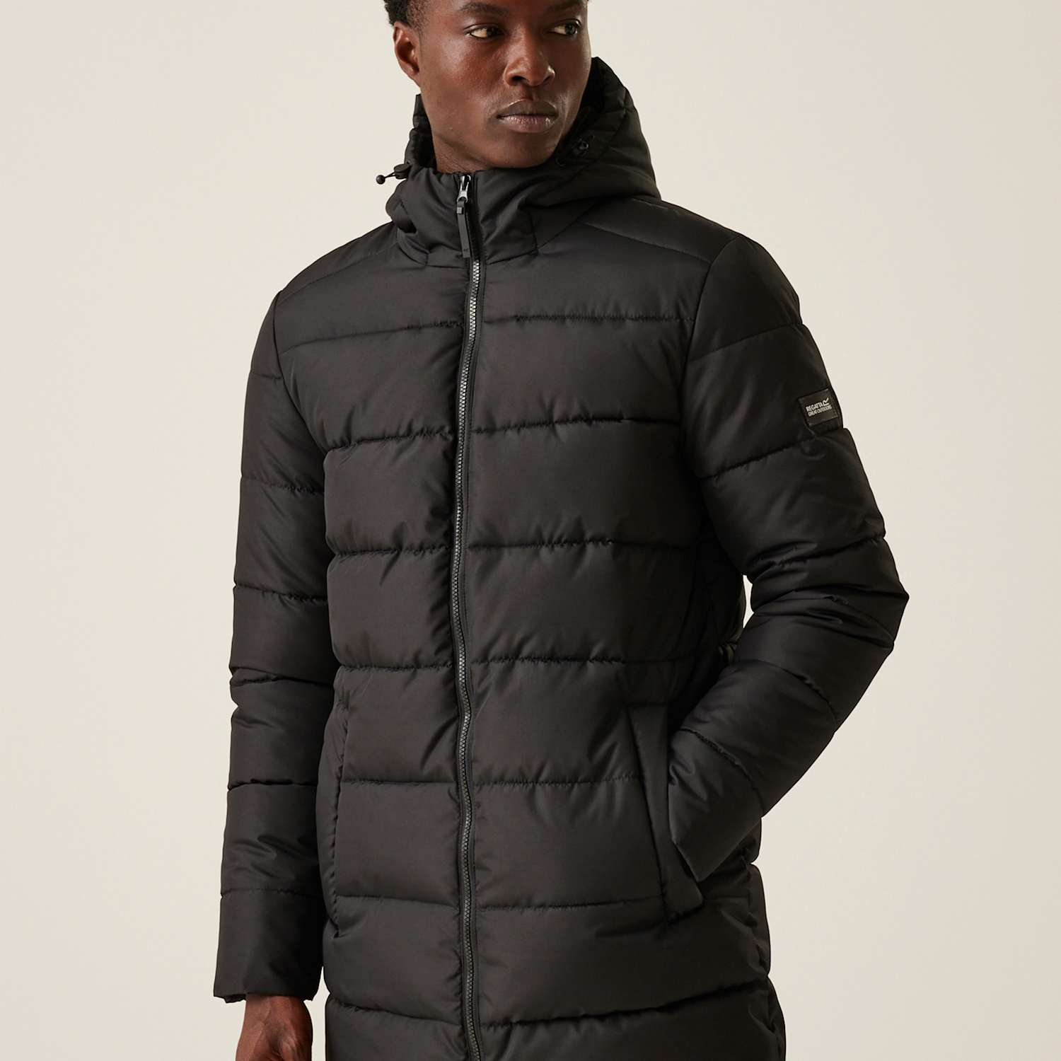 Regatta Men's Lakiver Hooded Puffer Jacket - XL - Black - Available at M&S