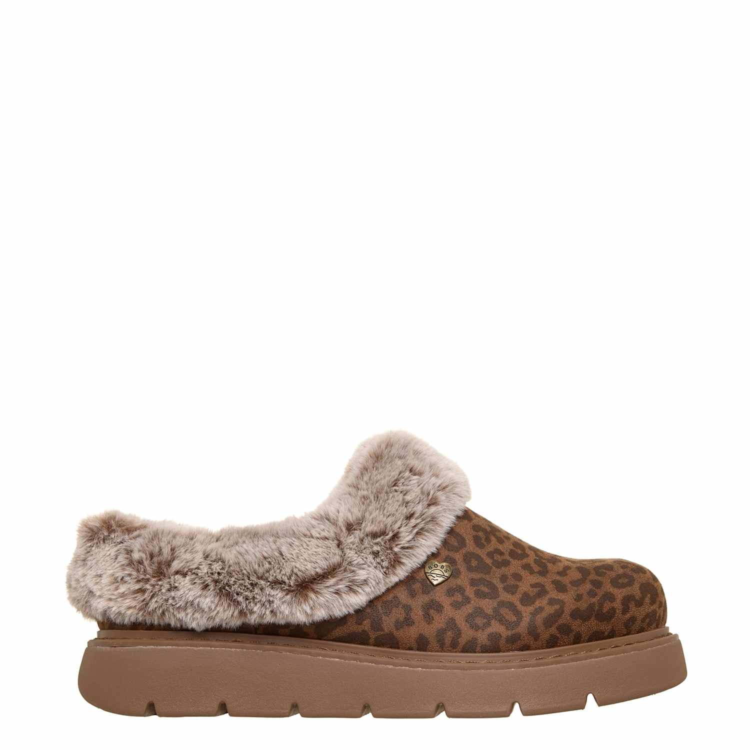 Skechers Women's Keepsakes Lite Cozy Blend Leather Slippers - 3 - Brown Mix - Available at M&S