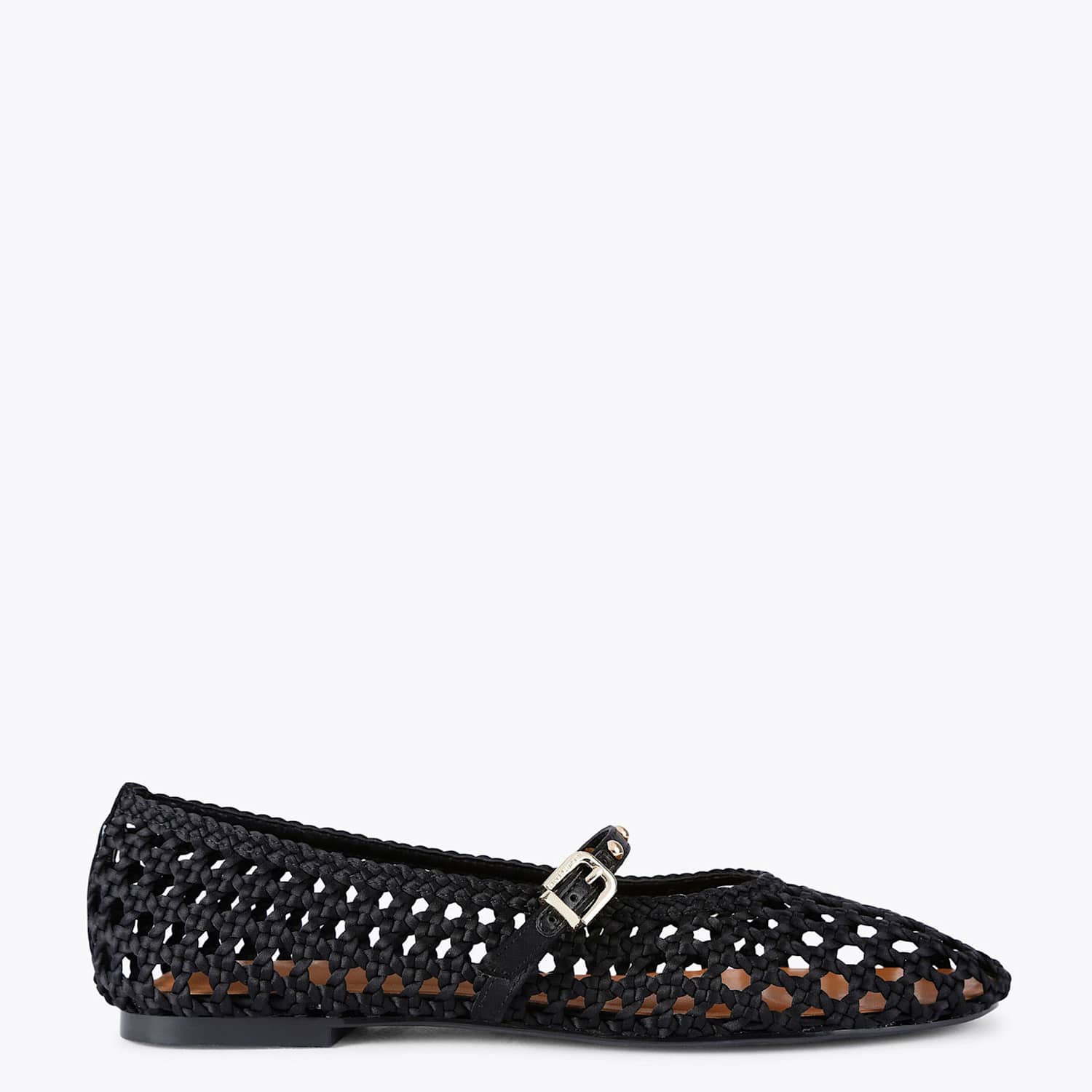 Kurt Geiger Women's Braided Flat Ballet Pumps - 4 - Black - Available at M&S