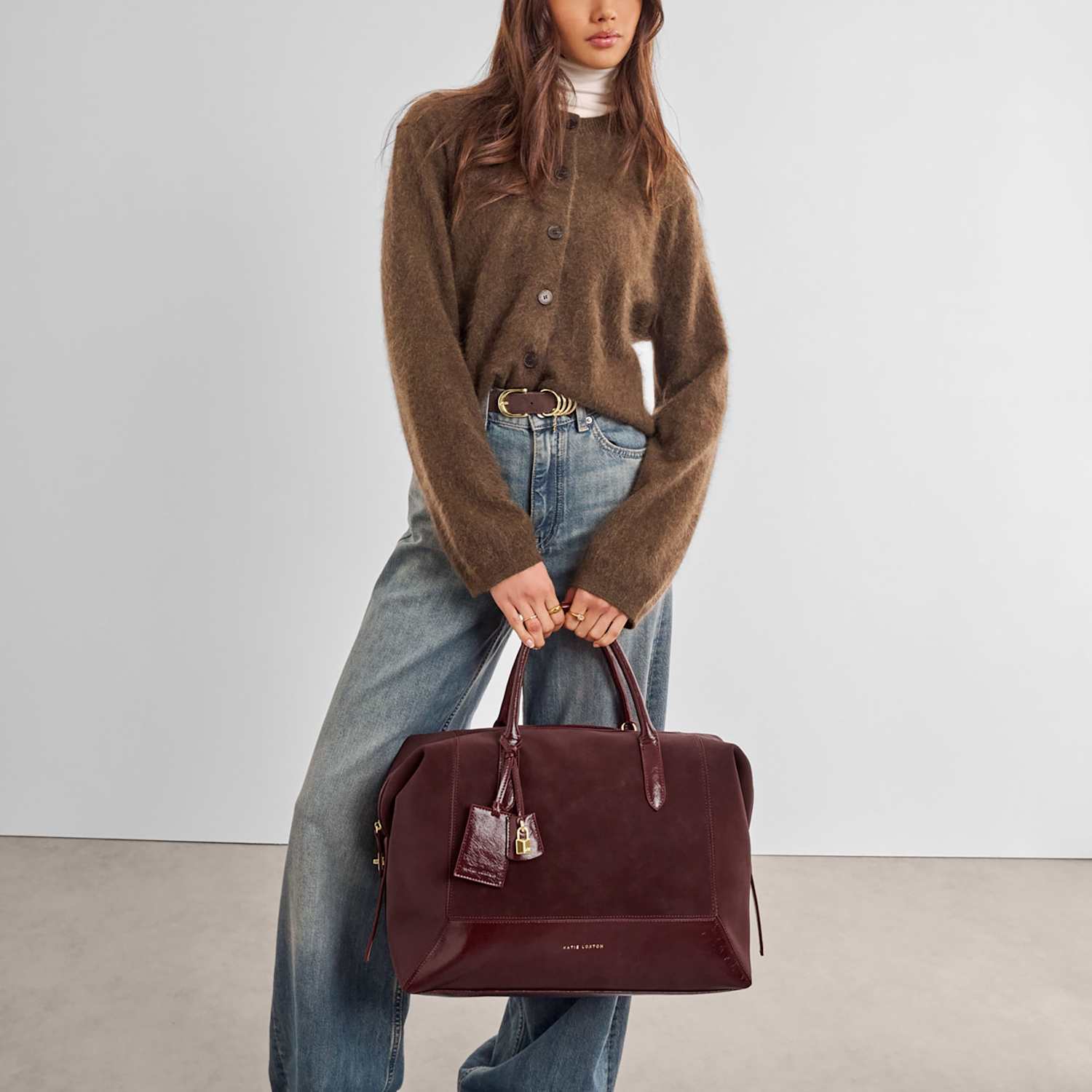 Katie Loxton Women's Faux Suede Weekend Bag - Cherry Red - Available at M&S