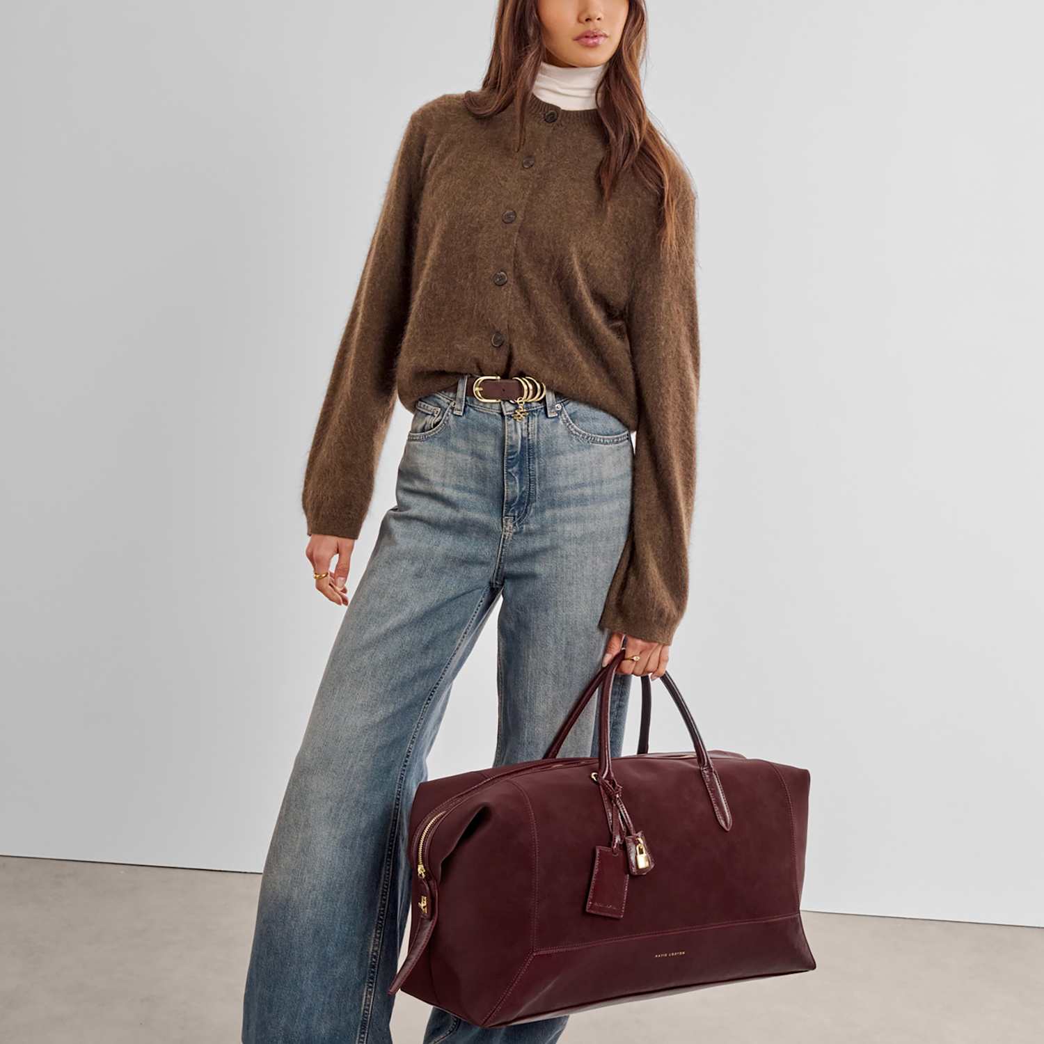 Katie Loxton Women's Faux Suede Weekend Bag - Cherry Red - Available at M&S