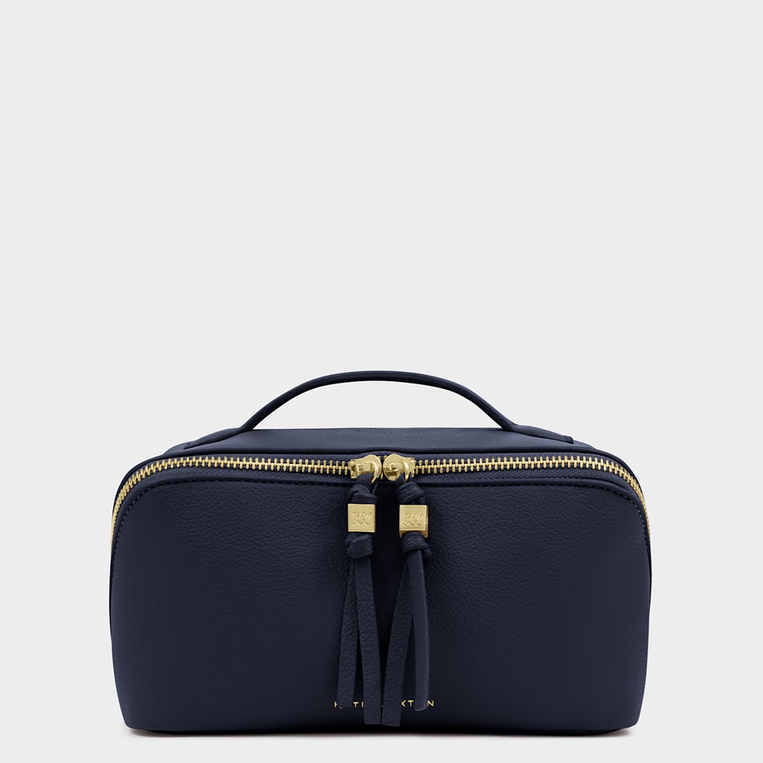 Katie Loxton Women's Faux Leather Fold-Out Makeup & Wash Bag - Navy - Available at M&S