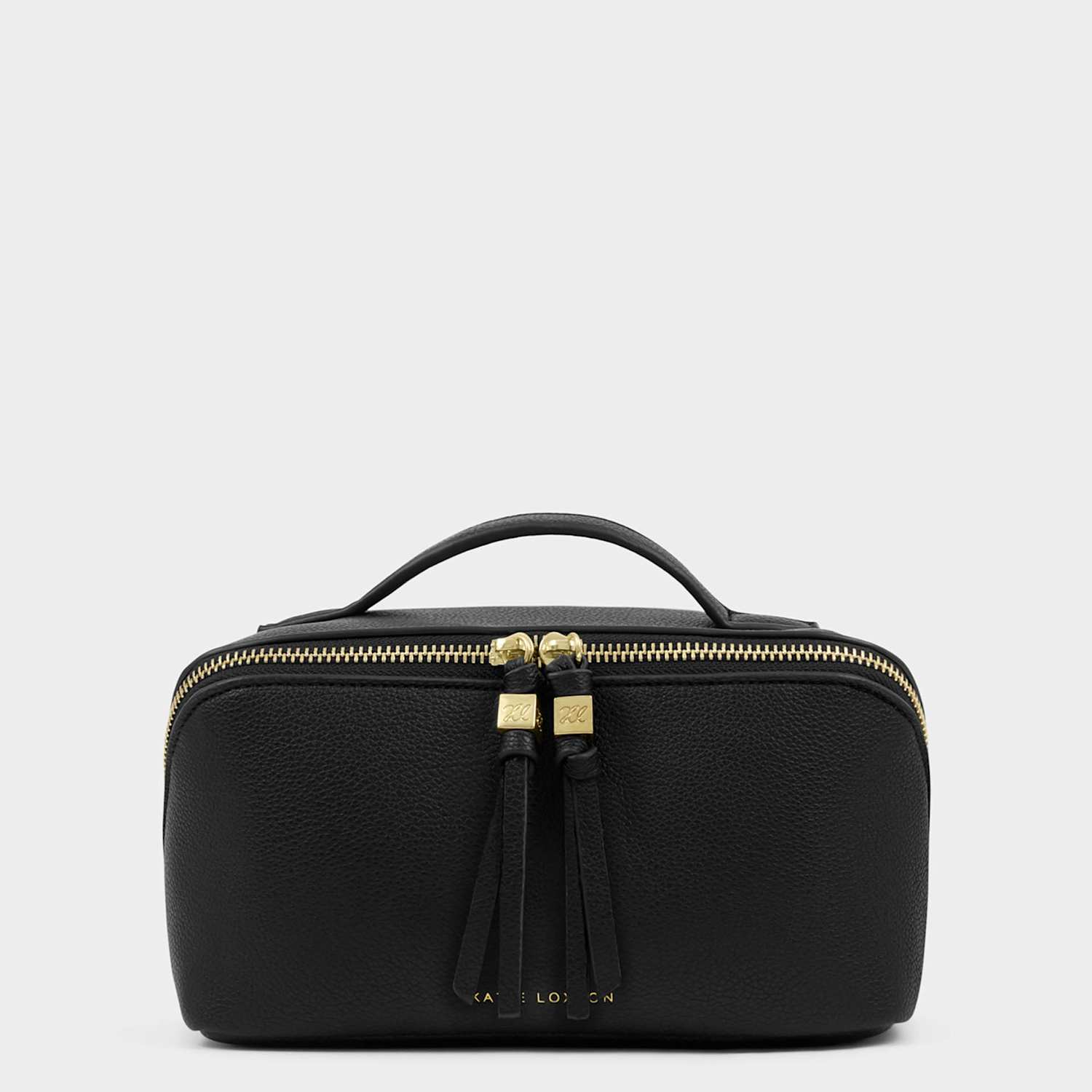 Katie Loxton Women's Faux Leather Fold-Out Makeup & Wash Bag - Black - Available at M&S