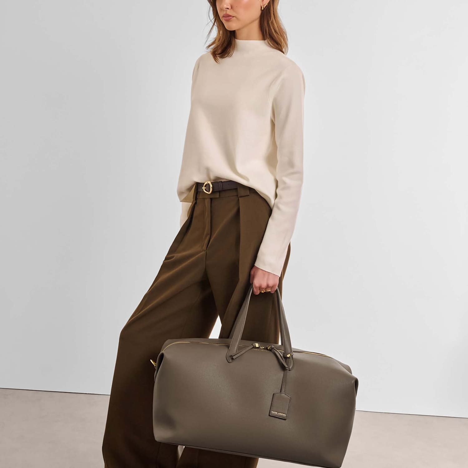 Katie Loxton Women's Faux Leather Weekend Bag - Brown - Available at M&S
