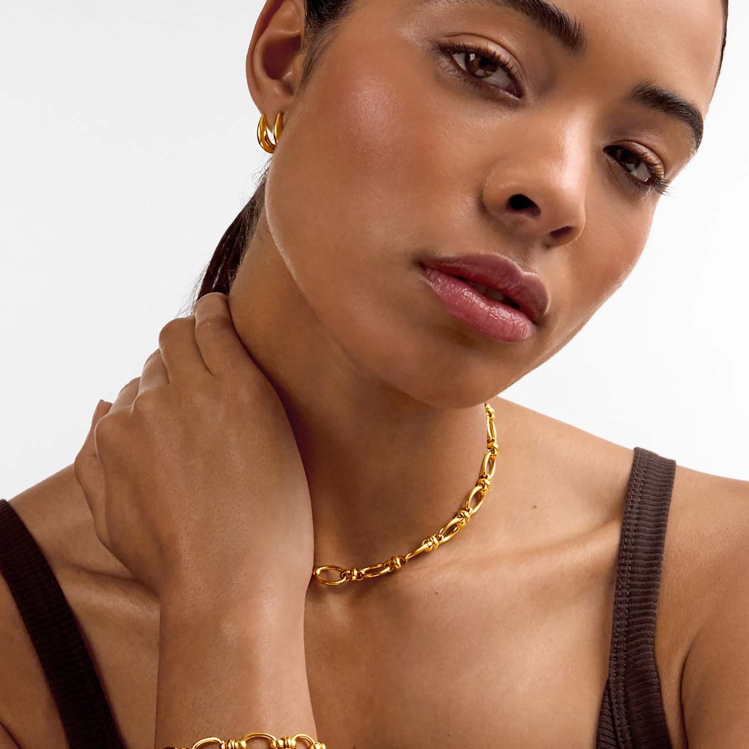 Katie Loxton Women's Brass Chain Bracelet - Gold - Available at M&S