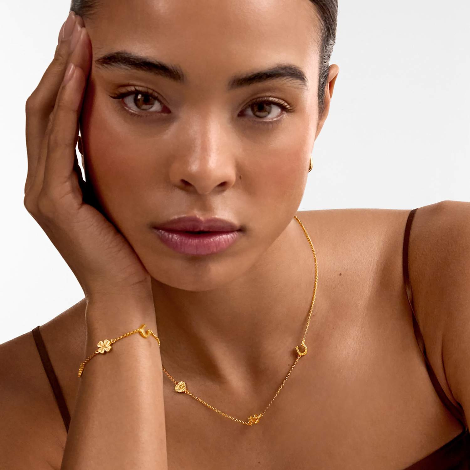 Katie Loxton Women's Lucky Charm Necklace - Gold - Available at M&S