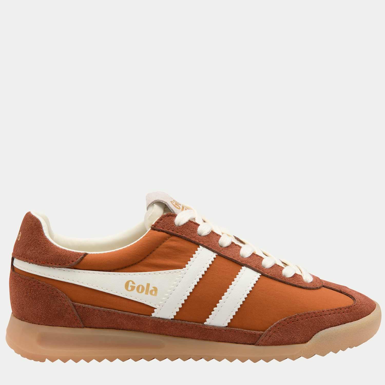 Gola Women's Firefly Suede Lace Up Trainers - 9 - Orange Mix - Available at M&S