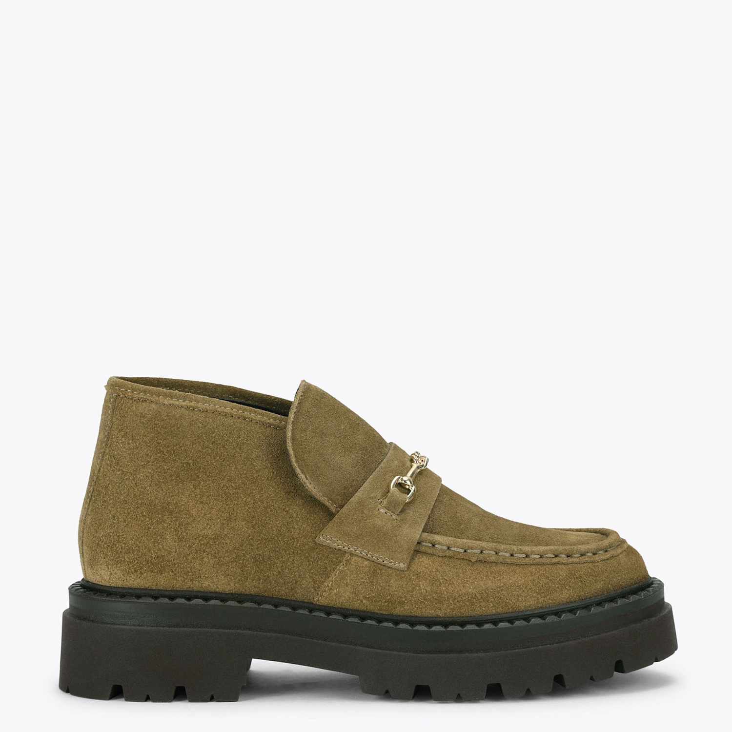 Steve Madden Women's Suede Flat Round Toe Ankle Boots - 5 - Green - Available at M&S