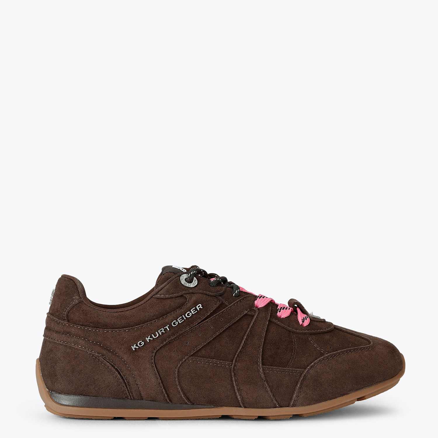 Kurt Geiger Women's Suede Trainers - 9 - Brown - Available at M&S