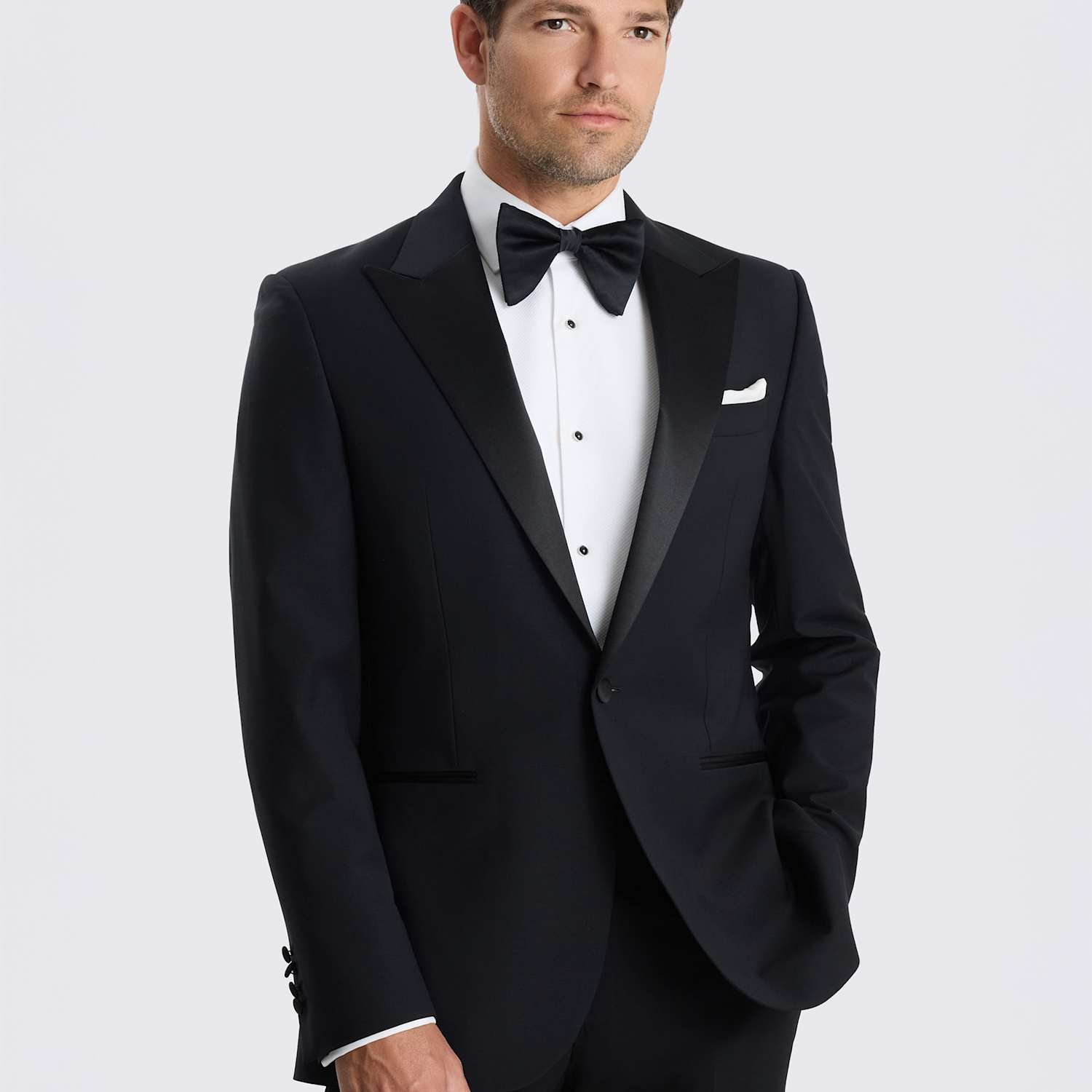 Moss Men's Tailored Fit Performance Tuxedo Jacket - 40 - Black - Available at M&S
