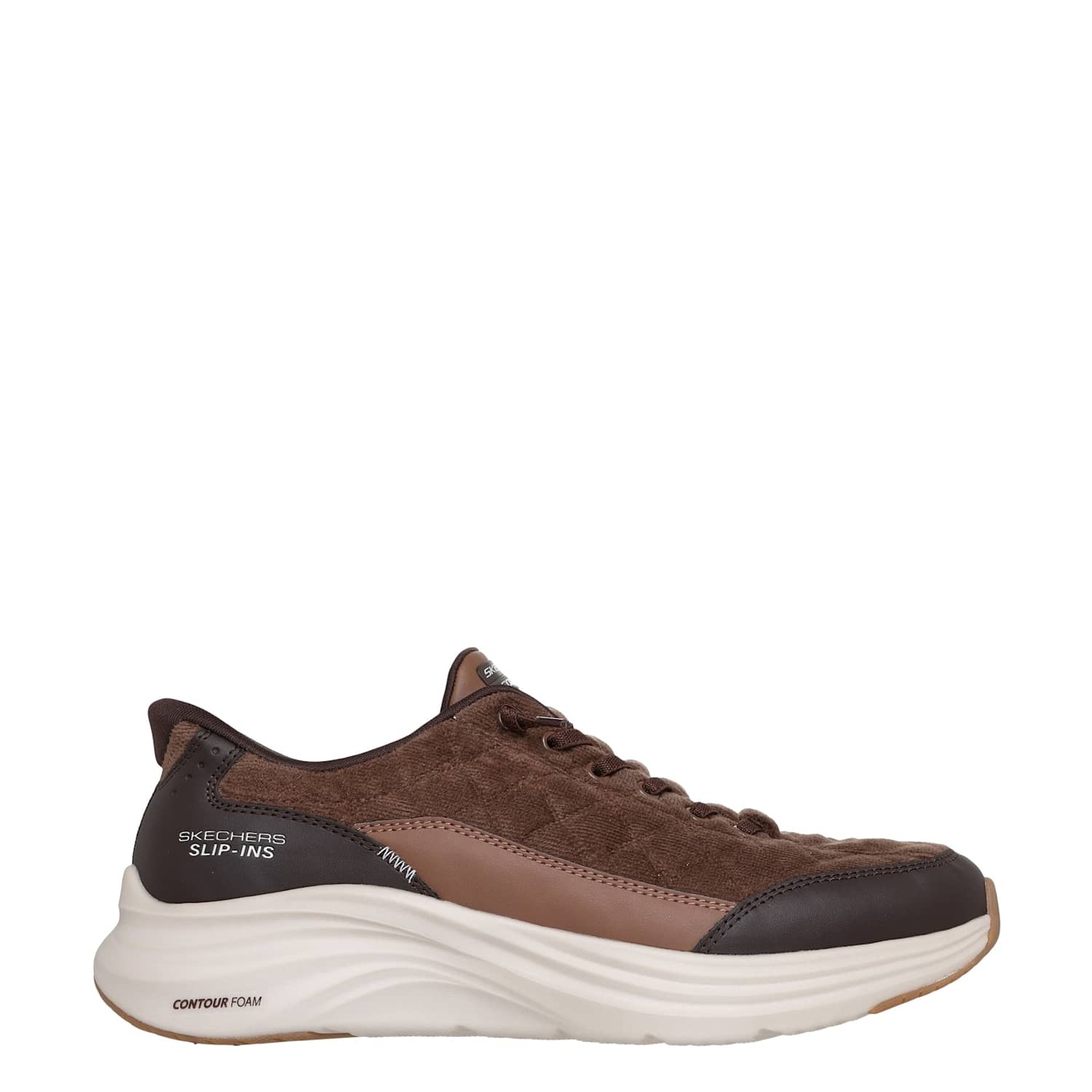 Skechers Men's Slip-Ins Contour Foam Cordelux Trainers - 12 - Brown - Available at M&S