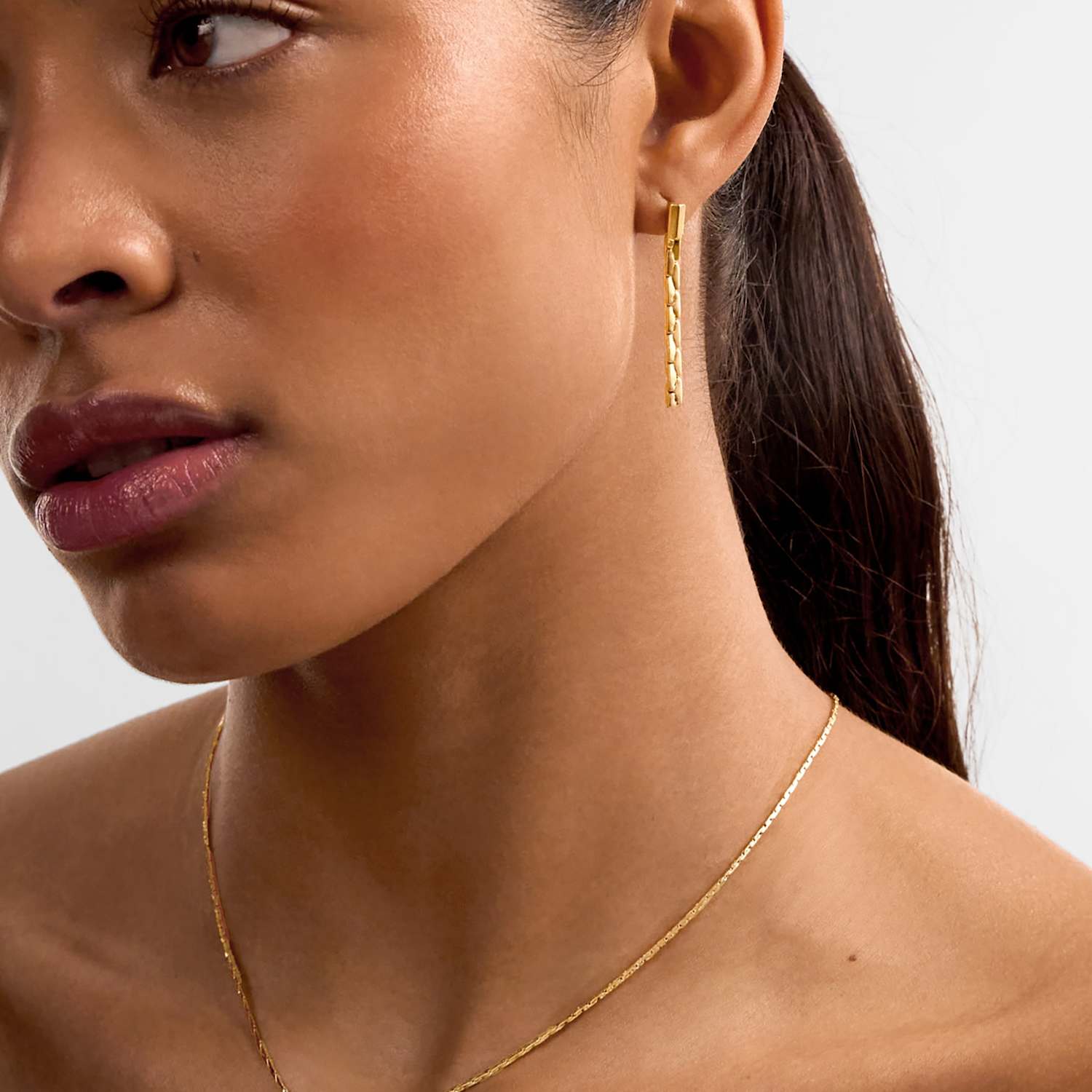Katie Loxton Women's Gold Plated Chain Drop Earrings - Available at M&S