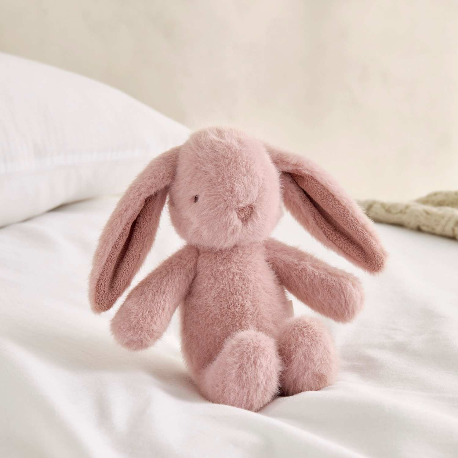Mamas & Papas Kids Millie Bunny Beanie Toy - Pink - Available at M&S