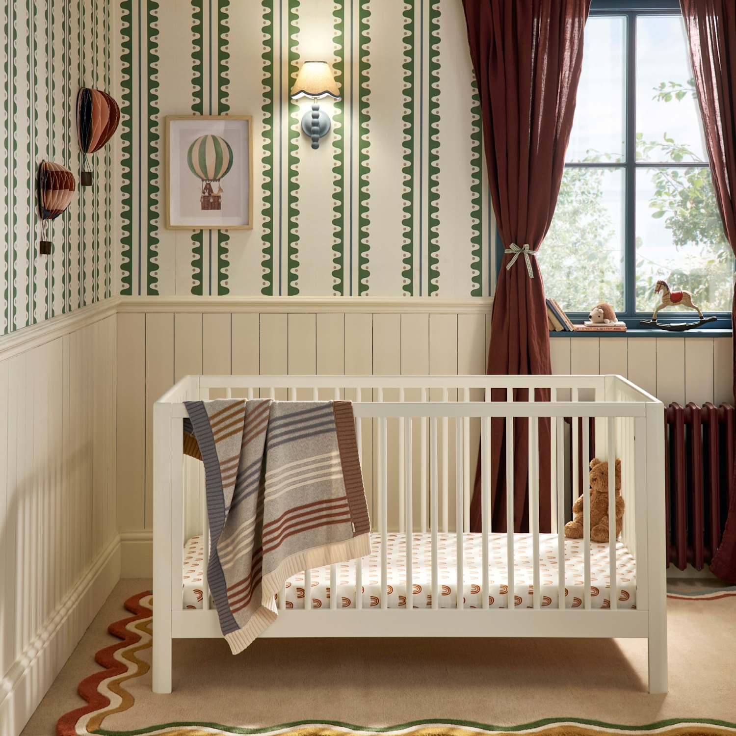 Mamas & Papas Arbor Cot Bed - White - Available at M&S