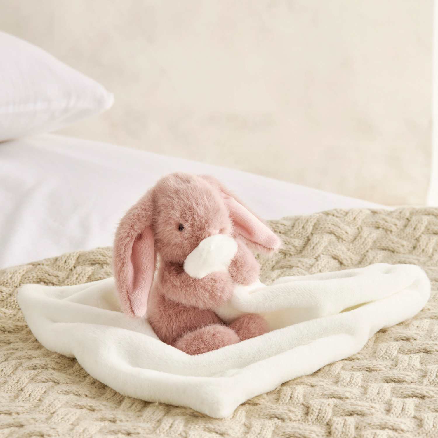Mamas & Papas Bunny Comforter - Pink - Available at M&S