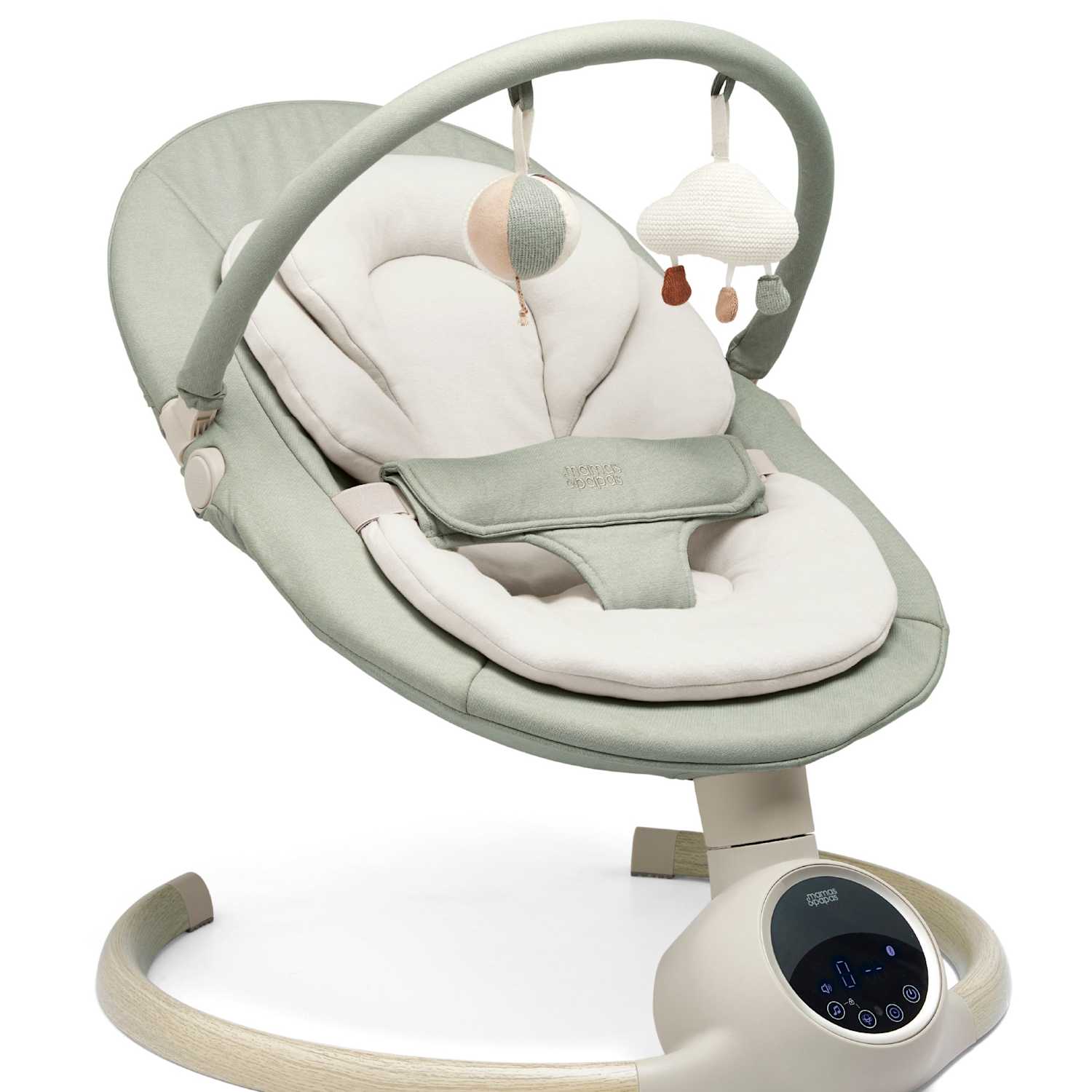 Mamas & Papas Bluetooth Baby Swing - Green - Available at M&S