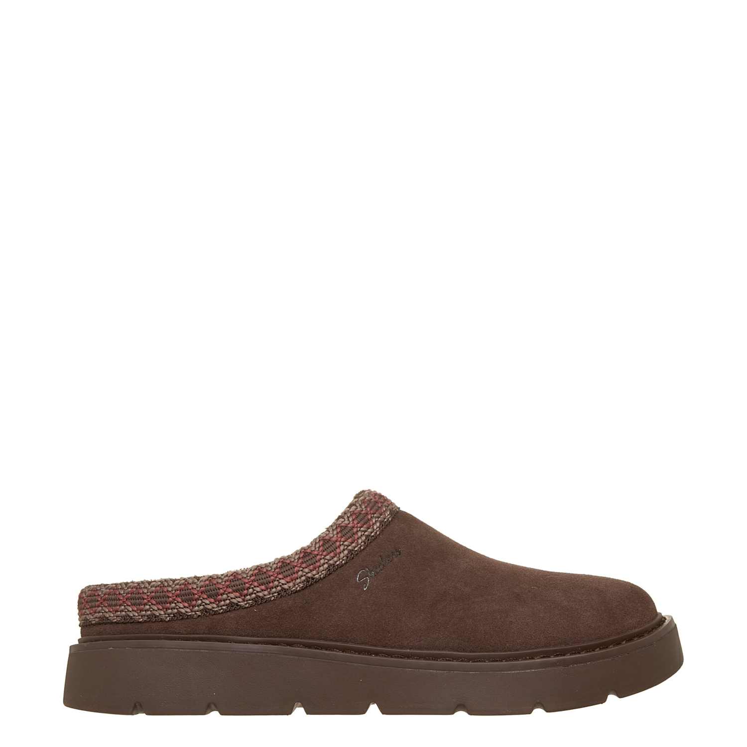 Skechers Women's Suede Keepsakes Cozy Cascade Slippers - 7 - Chocolate - Available at M&S
