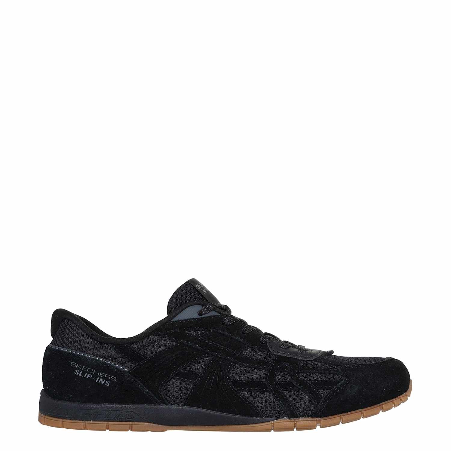 Skechers Women's Slip-ins Retro Lite Oshare Suede Trainers - 4 - Black - Available at M&S