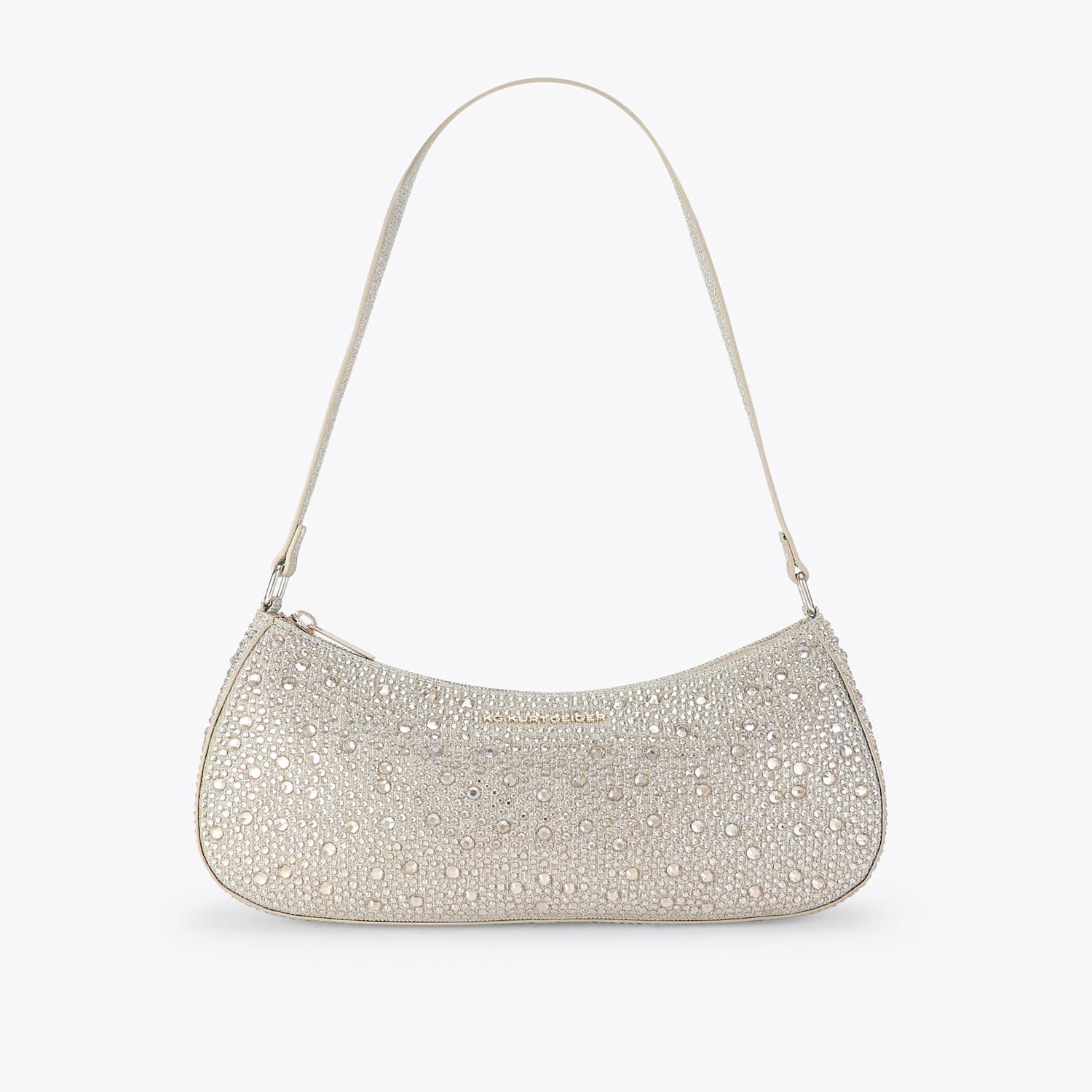 Kurt Geiger Women's Embellished Shoulder Bag - Silver - Available at M&S