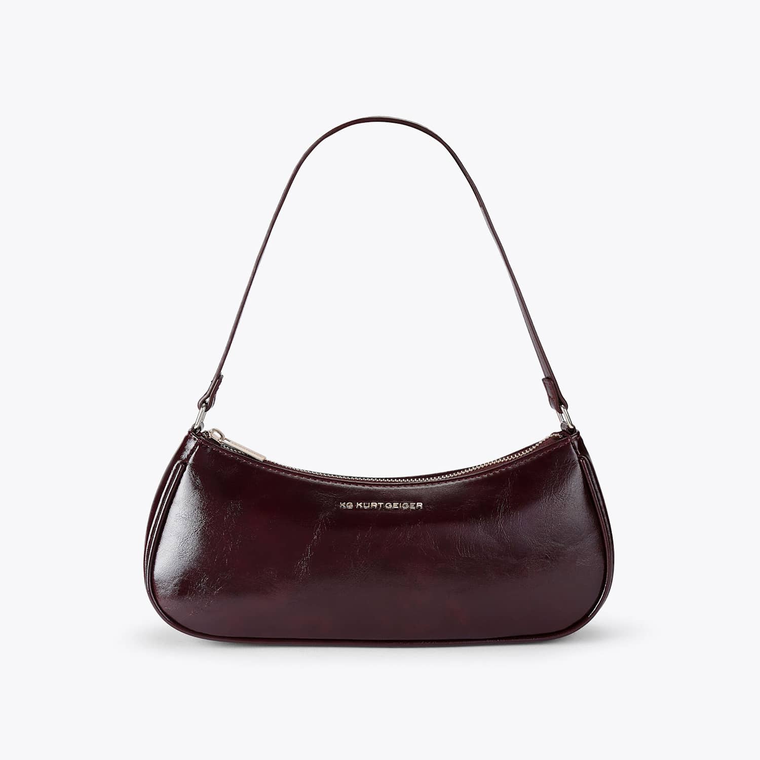 Kurt Geiger Women's Patent Shoulder Bag - Red - Available at M&S